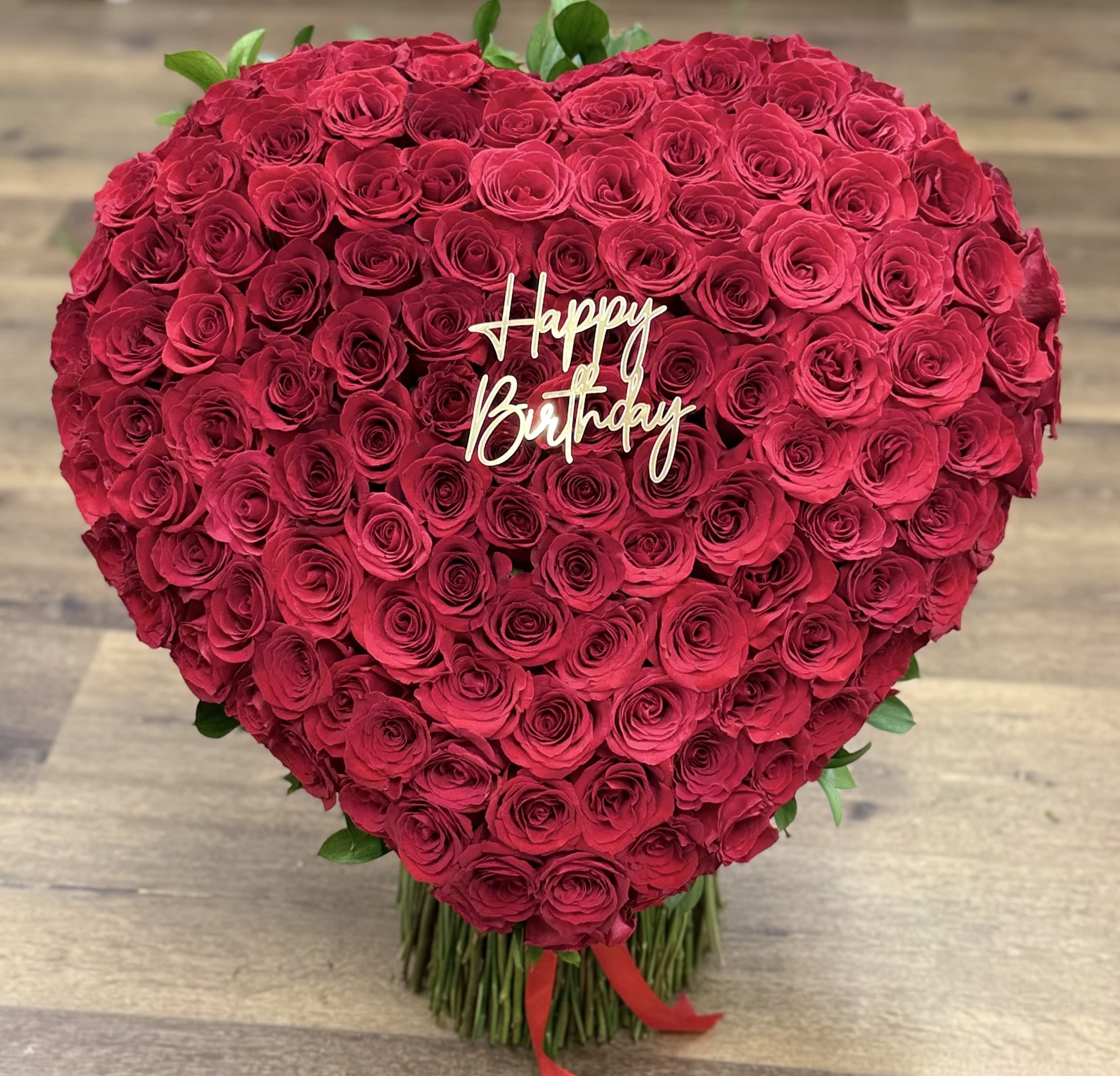 XL Heart - Talk about "Go big or Go Home"...if you'd like to make a statement like never before checkout this large heart arrangement embodies GO BIG by creating a massive heart from 60 CM roses.   *Please allow 2-3 days to put together this arrangement*   