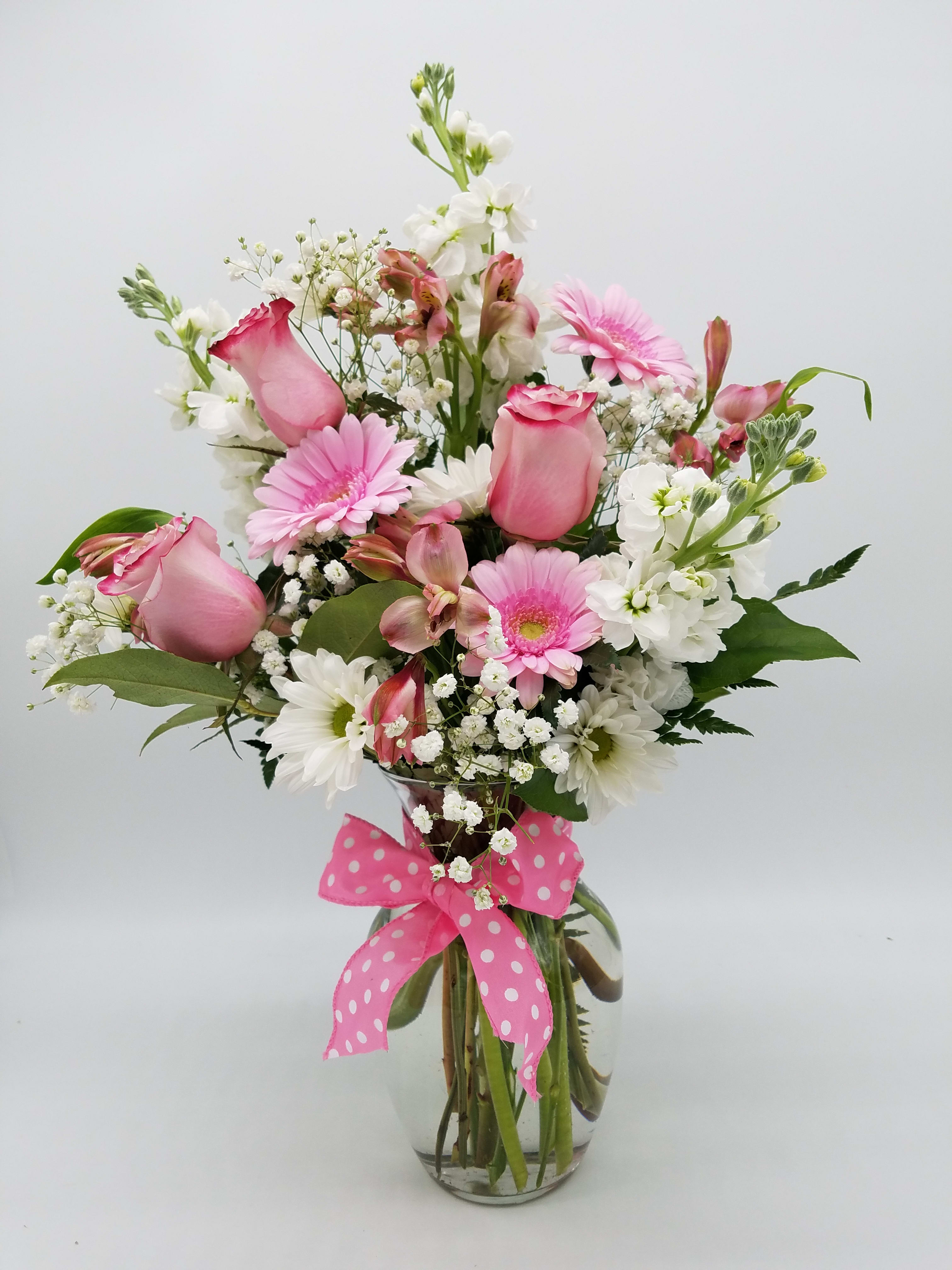 Perfect in Pink - Pinks and Whites... Prefect for a Congratulations on a Baby Girl or a Thank You!