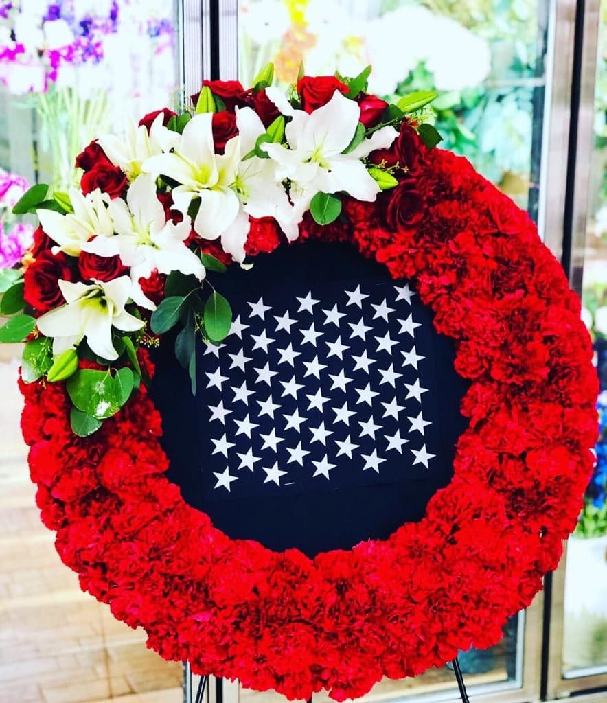 Warrior Wreath - One of our custom designs for Our fallen soldiers. 