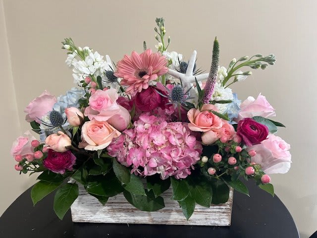 Coastal Spring Beauty - Coastal Inspired assorted flowers