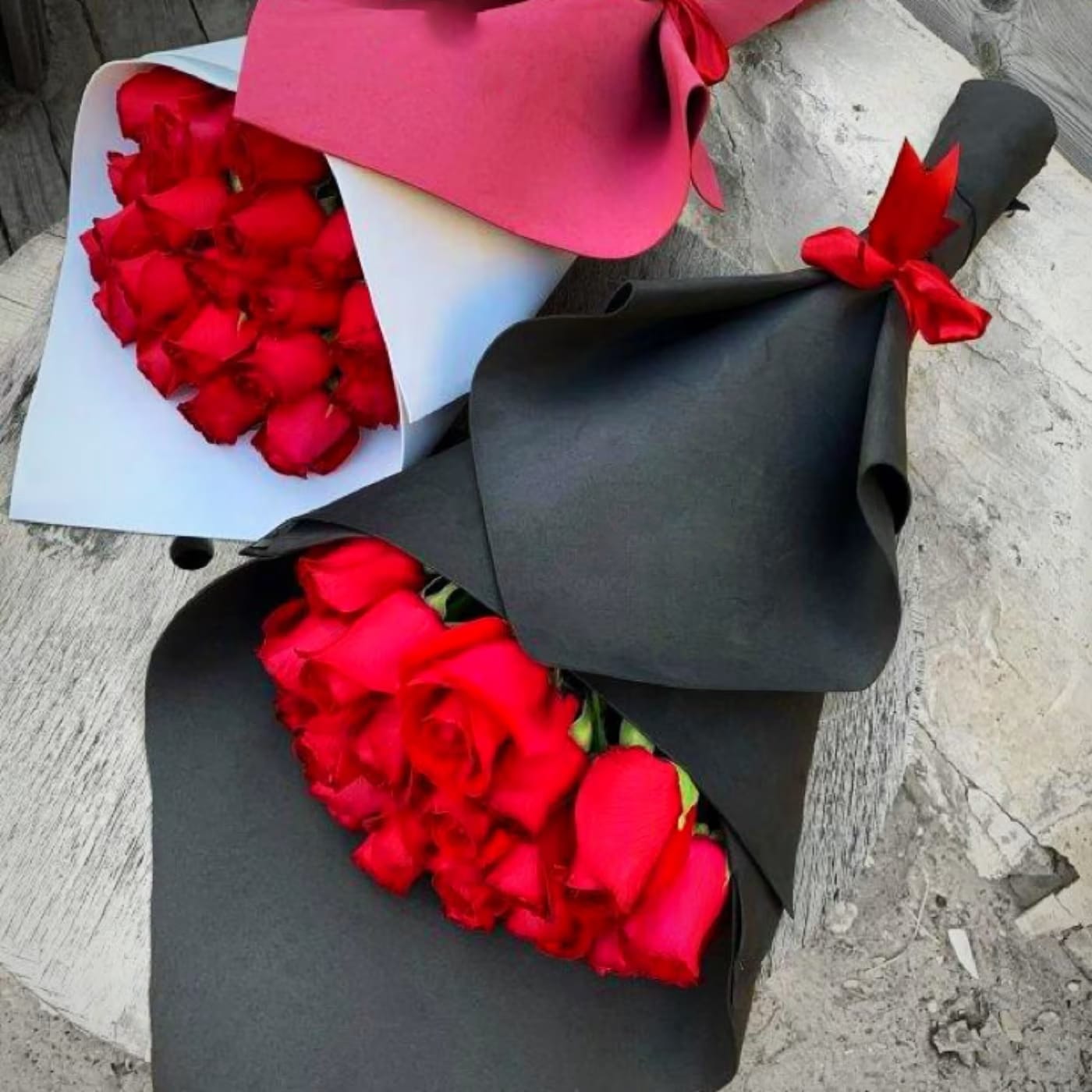 Luxury Red Roses Bouquet - Surprise someone special with our Luxury Red Roses Bouquet – Wrapped With Love, a timeless expression of romance and elegance. This bouquet features fresh premium long-stem red roses, beautifully wrapped in elegant luxury paper for a sophisticated and modern presentation. Perfect for romantic gestures, anniversaries, birthdays, Valentine’s Day, or just because. Handcrafted by the professional florists at Guy Floral Studio, a trusted florist in Los Angeles known for beautiful flower arrangements and fresh flowers. We offer same-day flower delivery in Beverly Hills, West Hollywood, Santa Monica, Beverly Grove, Bel Air &amp; Culver City. Order online or call now for fast delivery today. 