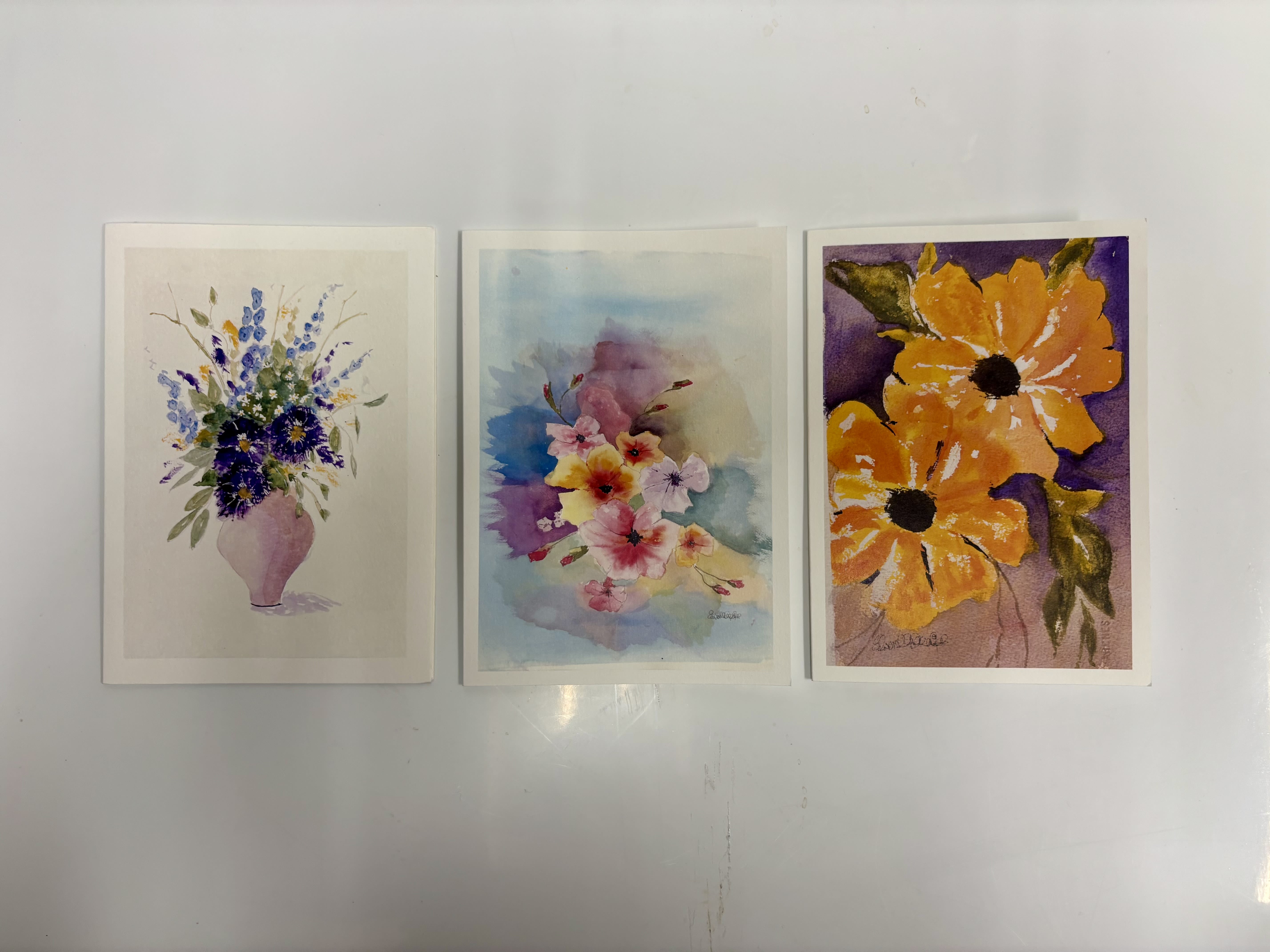 SPRING WATER COLOR CARD -  SPRING WATER COLOR CARD - ONE WILL BE CHOSEN FOR YOU. PLEASE MAKE A NOTE IF YOU WOULD LIKE A SPECIFIC CARD. 