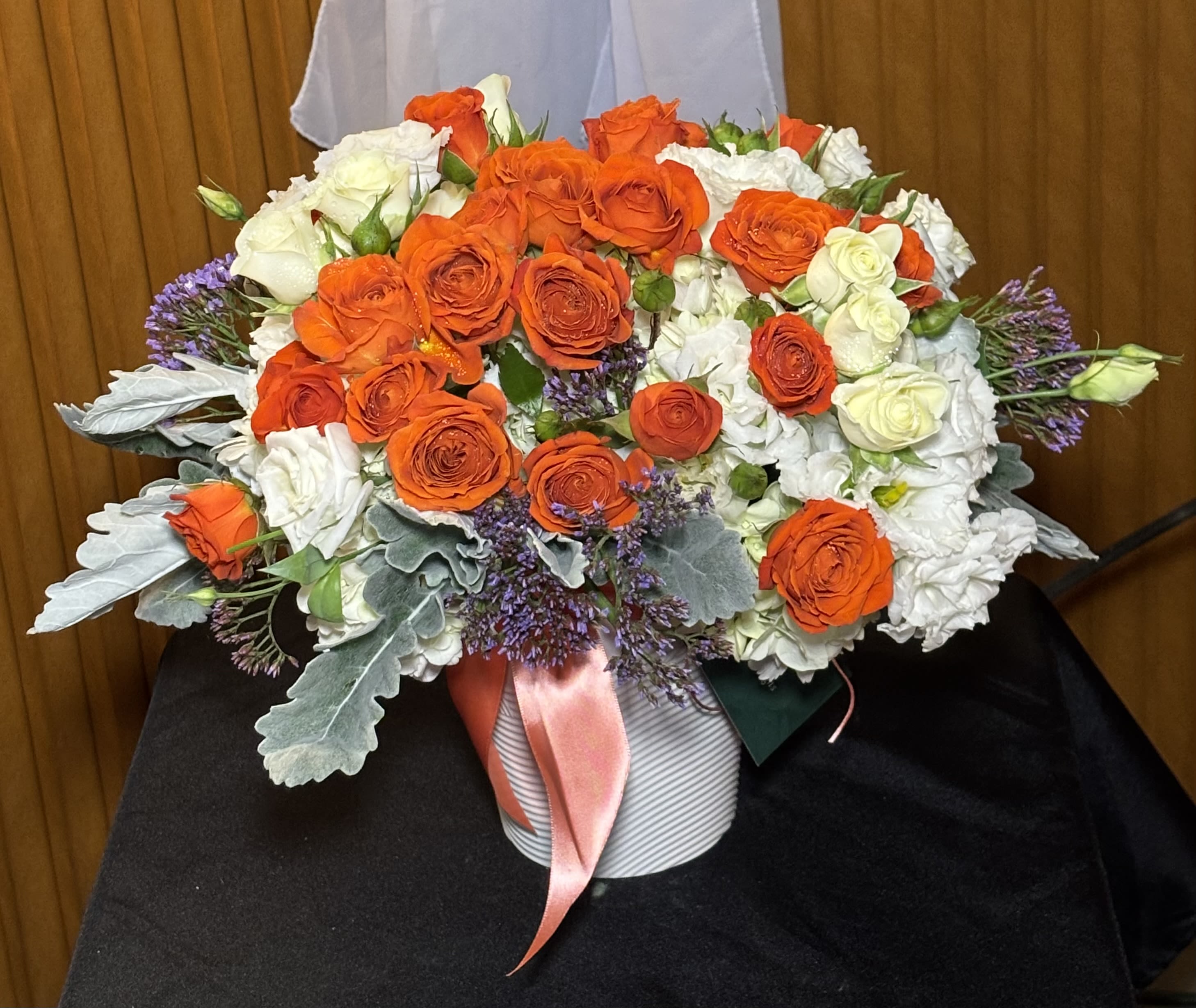 Aura - A modern and elegant floral arrangement designed to bring calm beauty and effortless sophistication. “Aura” features a refined blend of soft tones and premium seasonal blooms, creating a minimalist yet luxurious look perfect for any occasion. Ideal for gifting or elevating your space with fresh, high-end floral design.  Proudly designed by a Seattle downtown florist, this arrangement highlights the beauty of fresh flores with a contemporary touch. Perfect for those seeking luxury flowers in Seattle with a clean and timeless aesthetic.