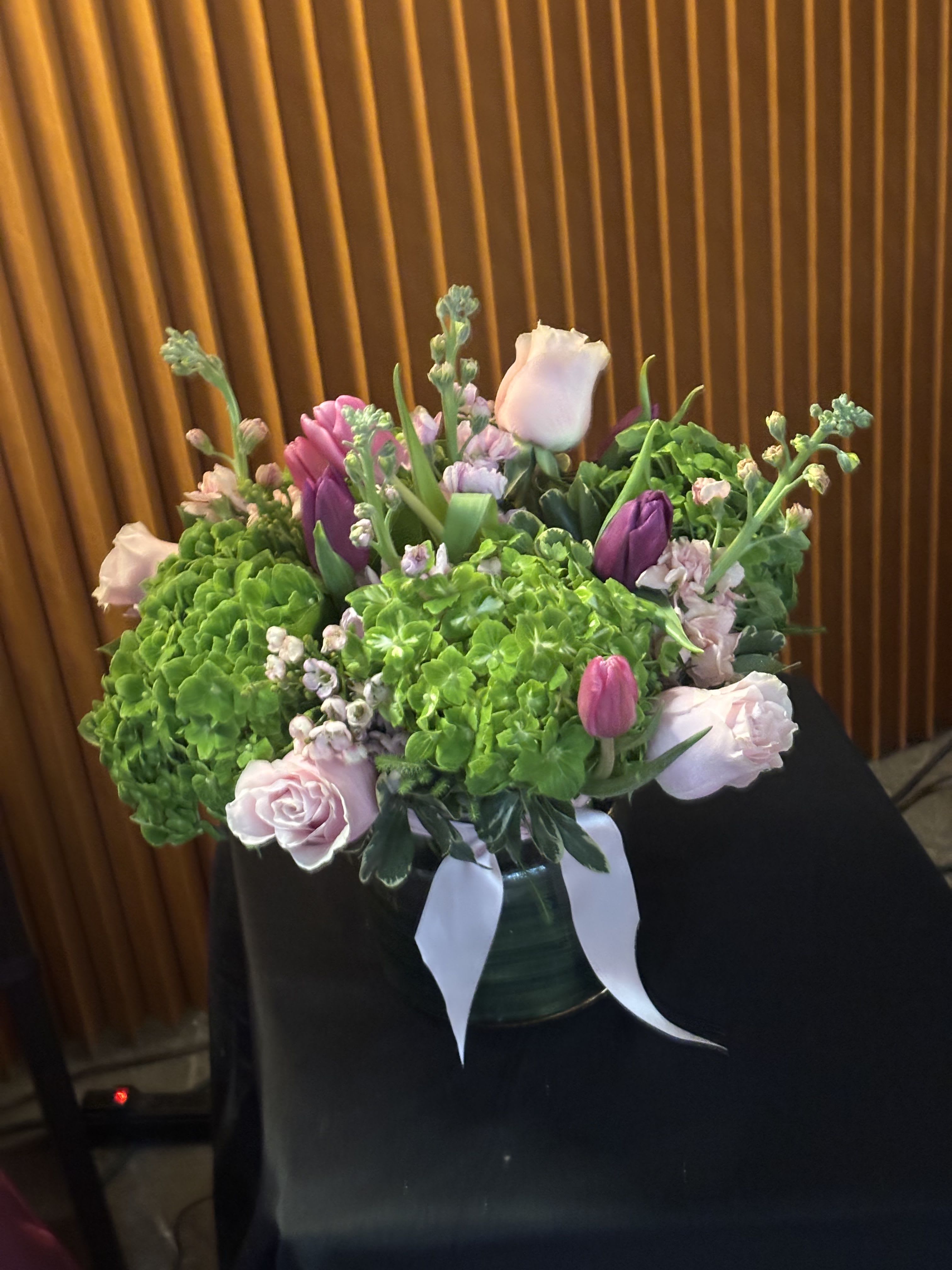 Flora - Flora is a refined and timeless floral arrangement that celebrates the natural beauty of fresh flowers. Featuring a curated selection of seasonal blooms, this elegant arrangement brings a sense of calm, sophistication, and effortless style to any home or event. Perfect for gifting or adding a luxurious touch to your space.  Created by a Seattle downtown florist, “Flora” highlights premium  with a modern, minimalist design. Ideal for those seeking luxury floral arrangements in Seattle with a clean and contemporary aesthetic.