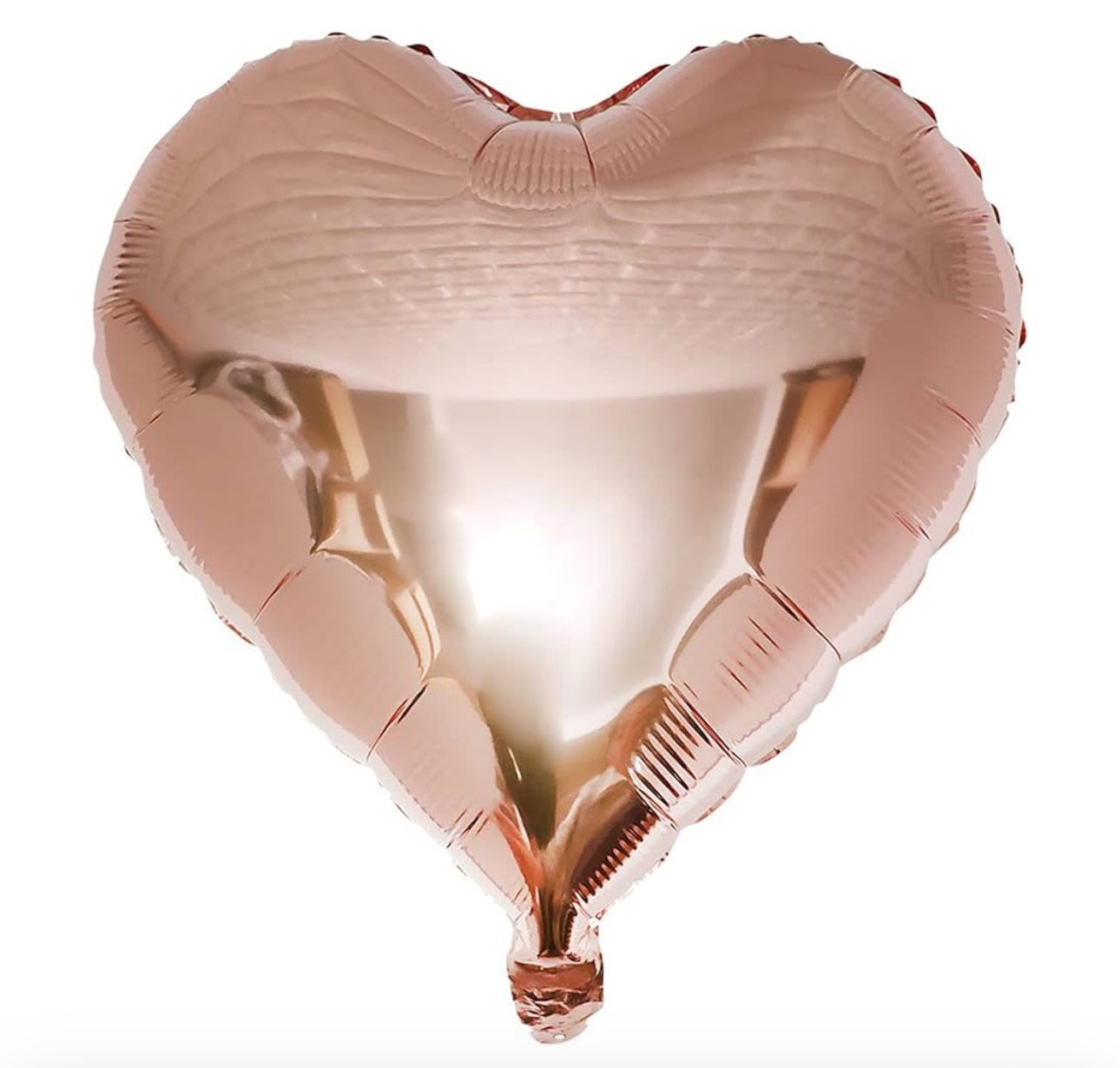 Rose gold heart balloon - Hilum filled 18 inch heart mylar balloon