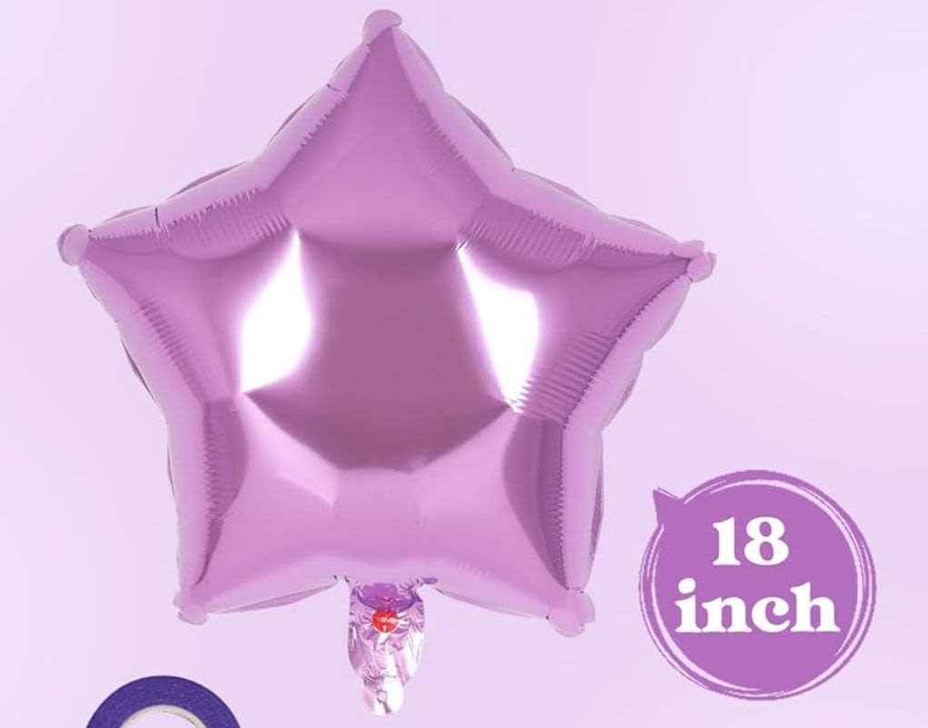Lavender Star - Hilum filled 18 inch start balloon