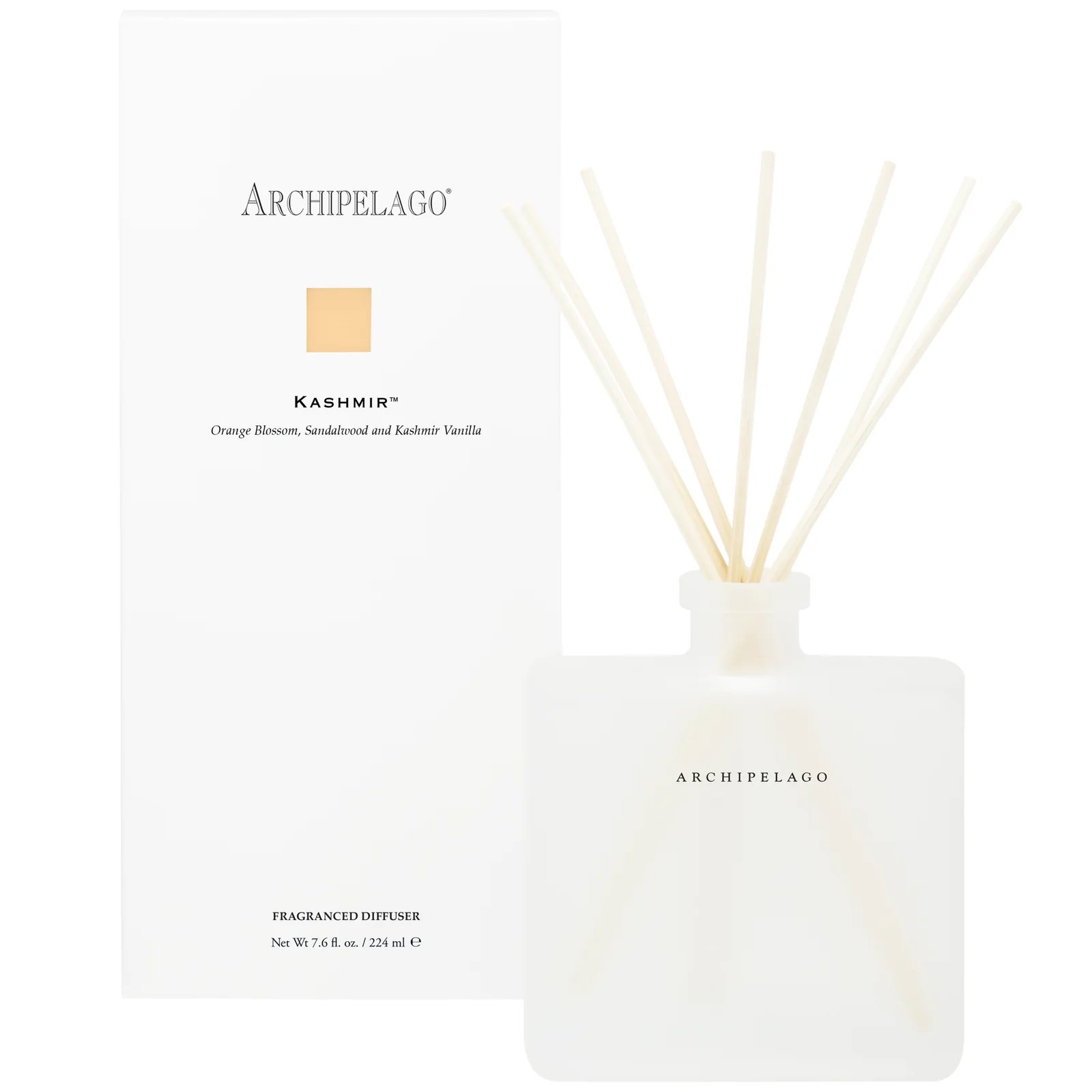 Kashmir Diffuser - Blend of Kashmir Vanilla, Orange Blossom, and Sandalwood.