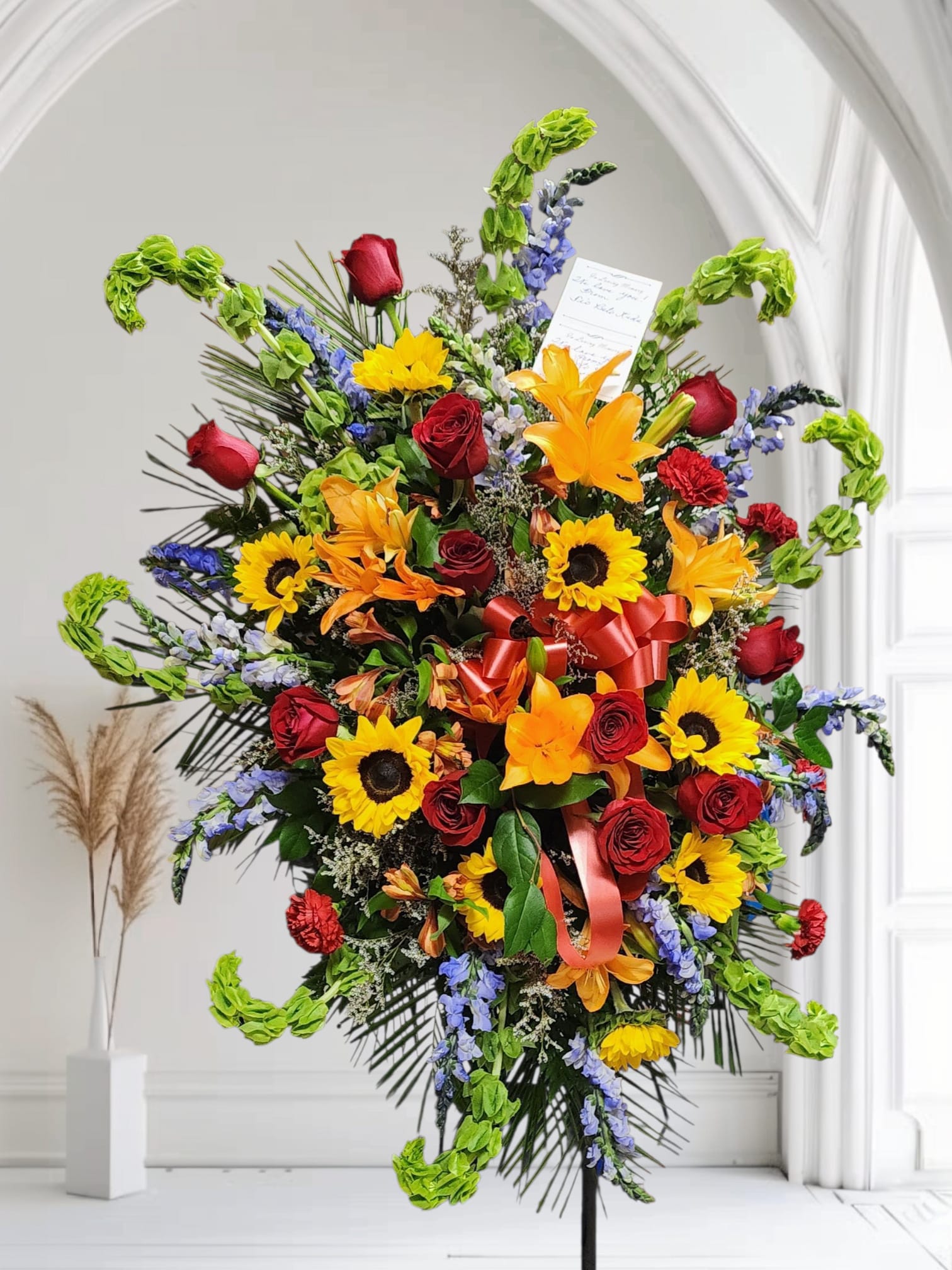 Bells of Life - Fabolous standing spray with varieties of colors. 