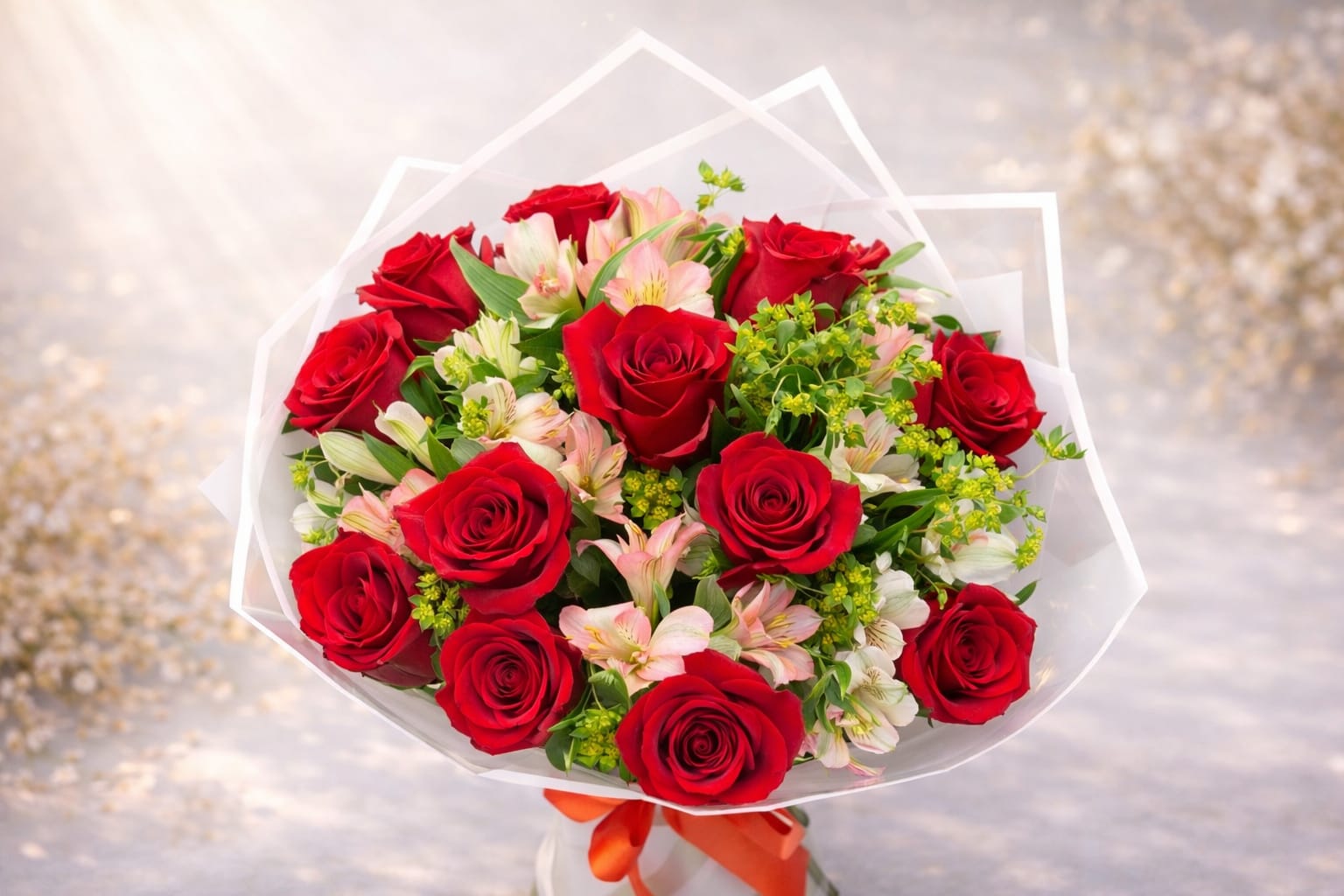 Bloom12 - 12 Red Roses Bouquet