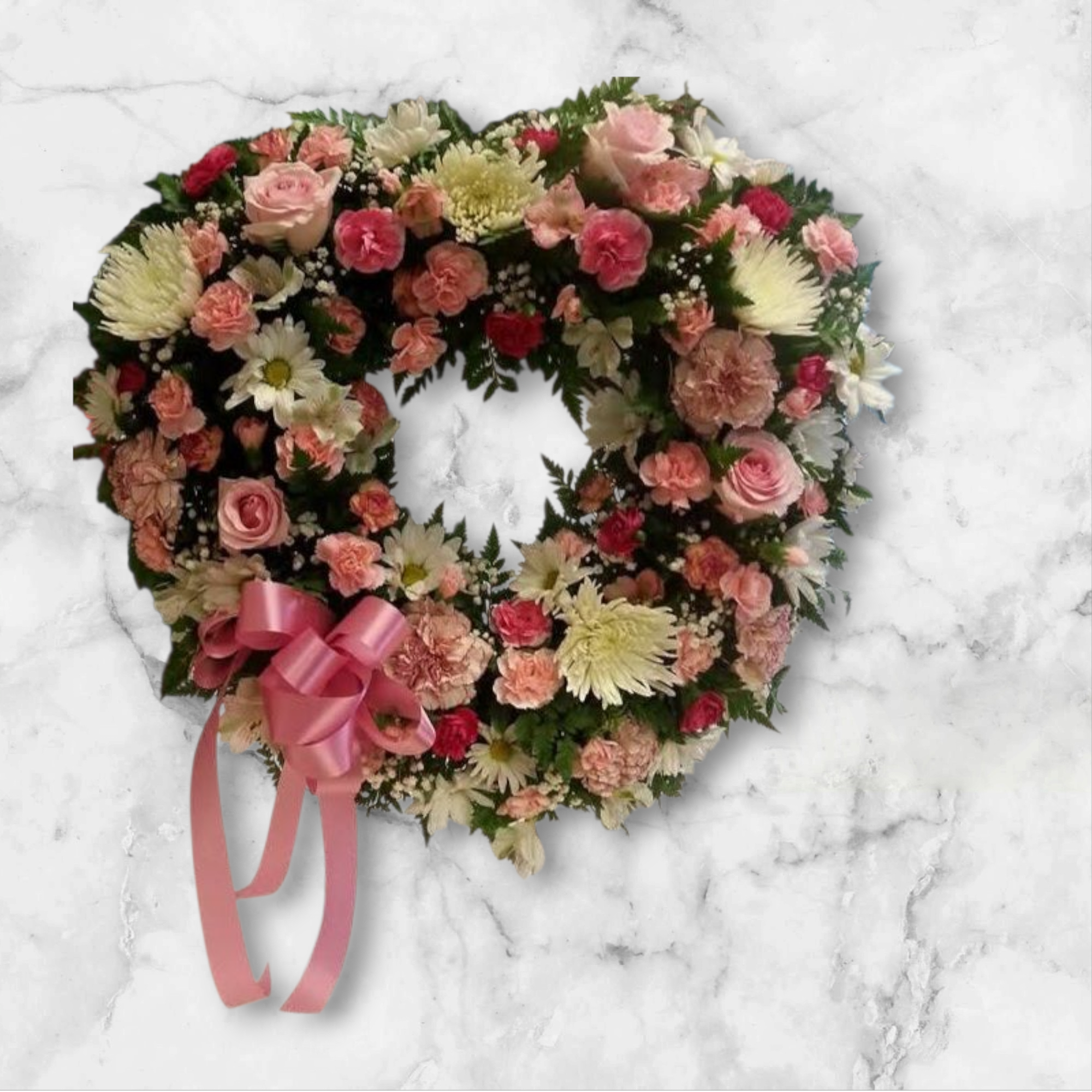 Open Heart for ever - Open heart standing spray for funeral