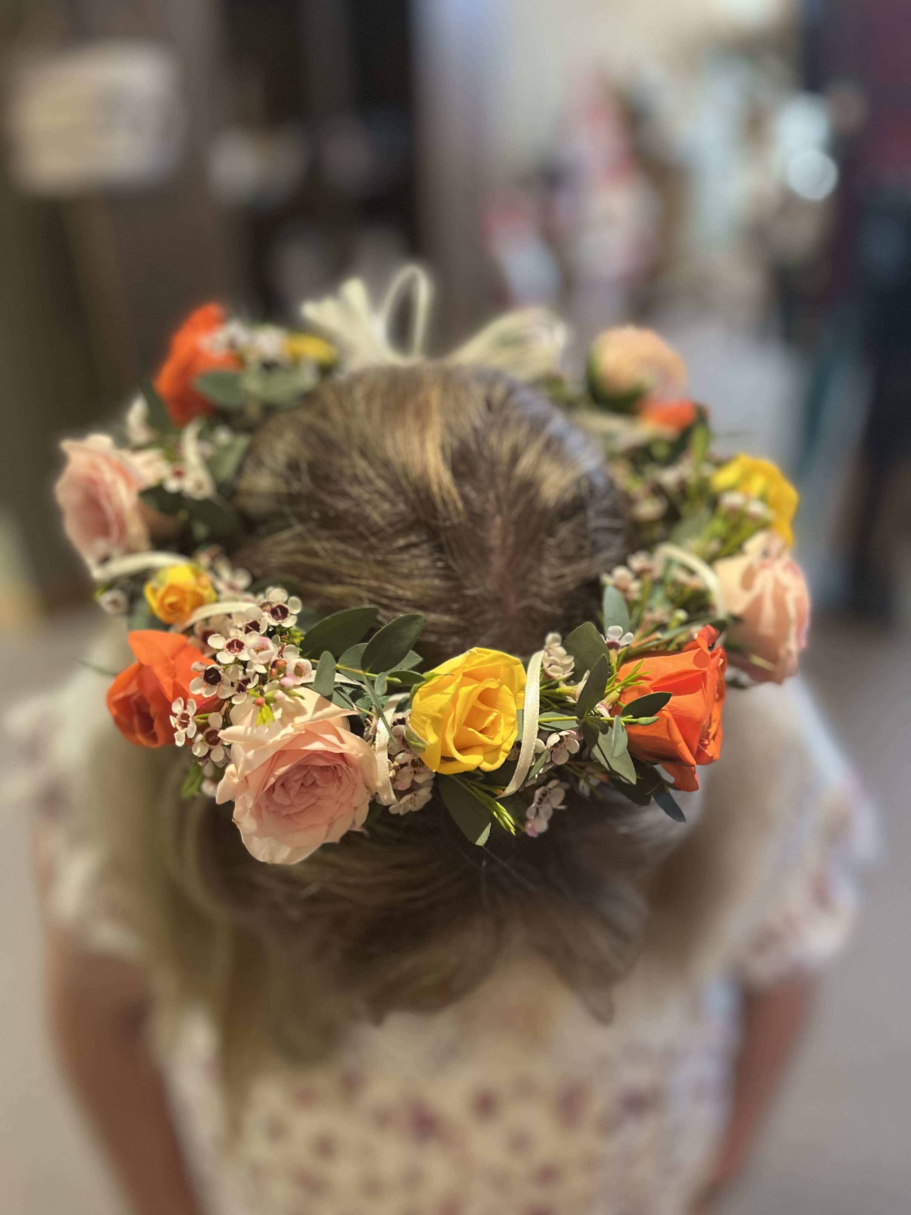 Floral Crown - Colors and flowers may vary based upon availability.