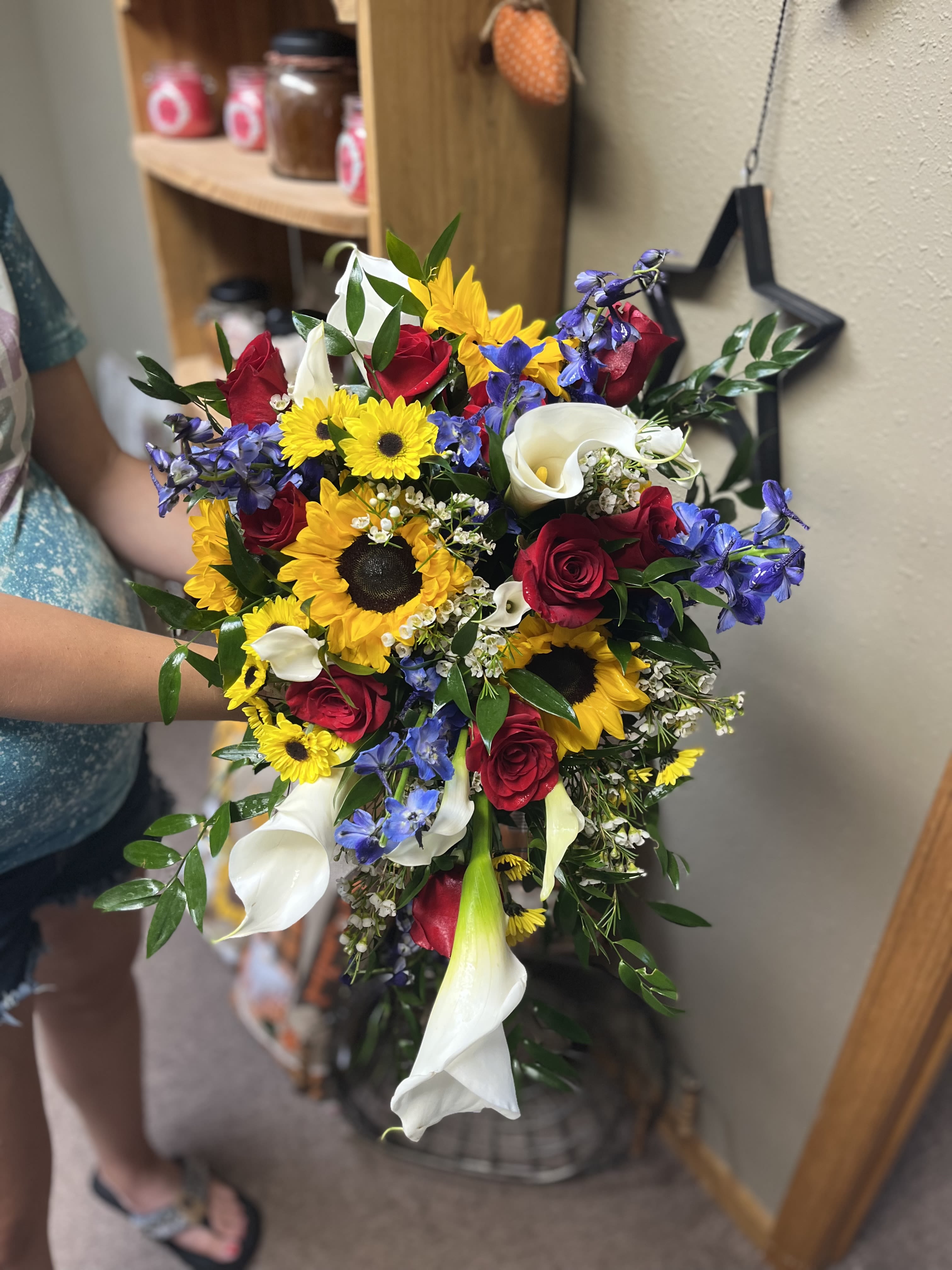 Cascading Bridal Bouquet - Please call, email, or schedule a wedding consultation.