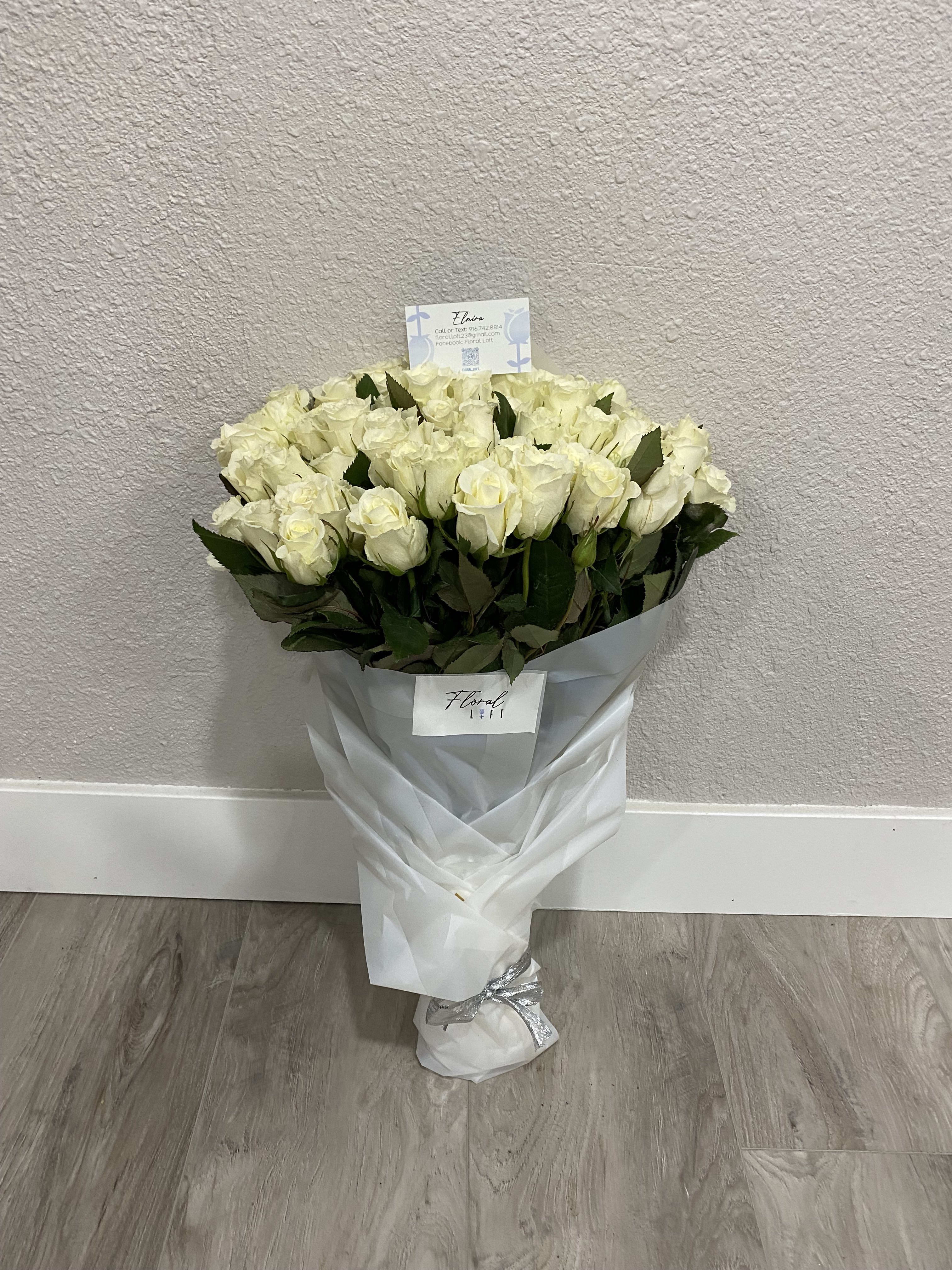 50 white roses - Something unique to gift to anyone special
