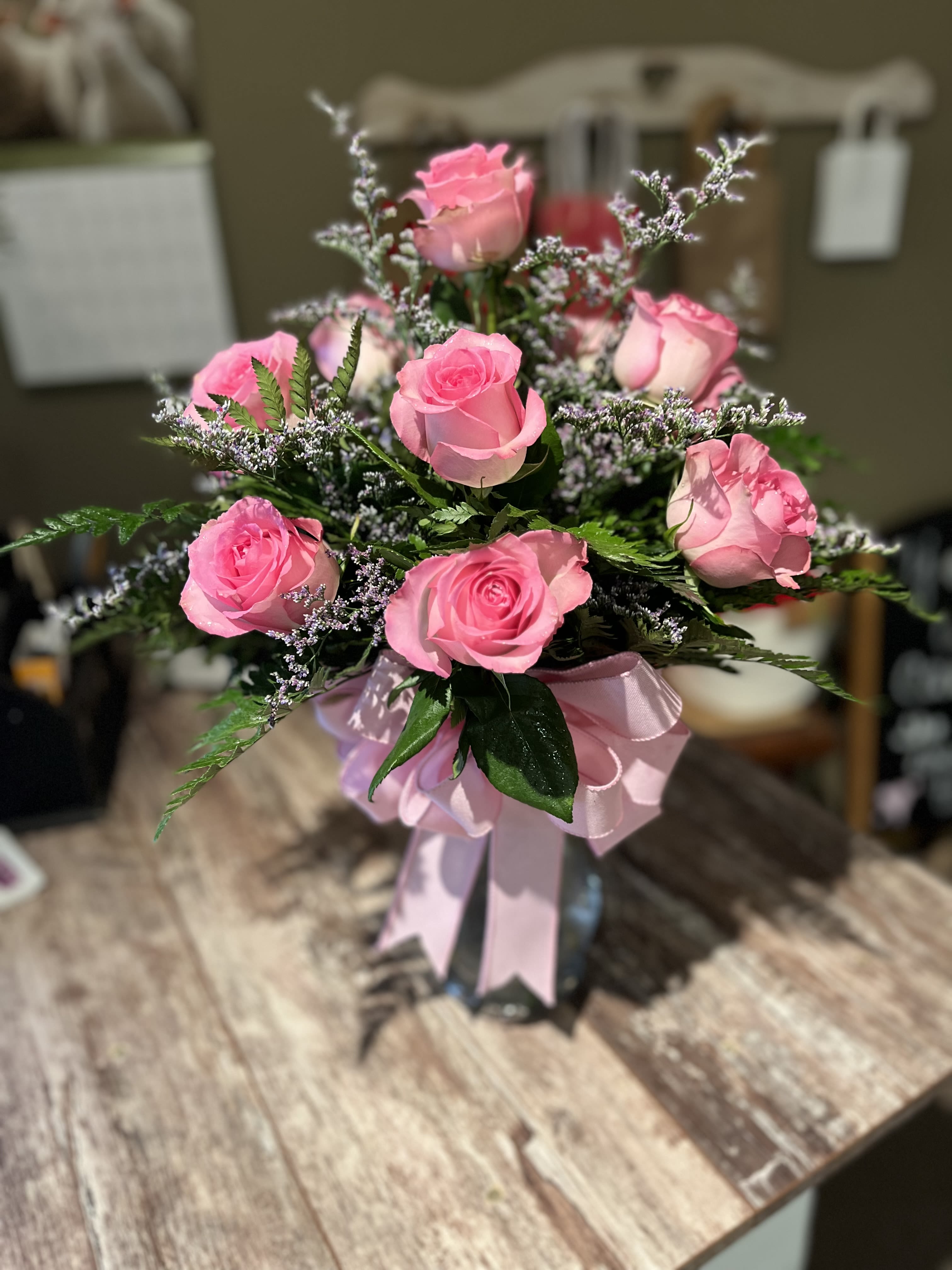 One Dozen Roses - Color dependent upon availability.