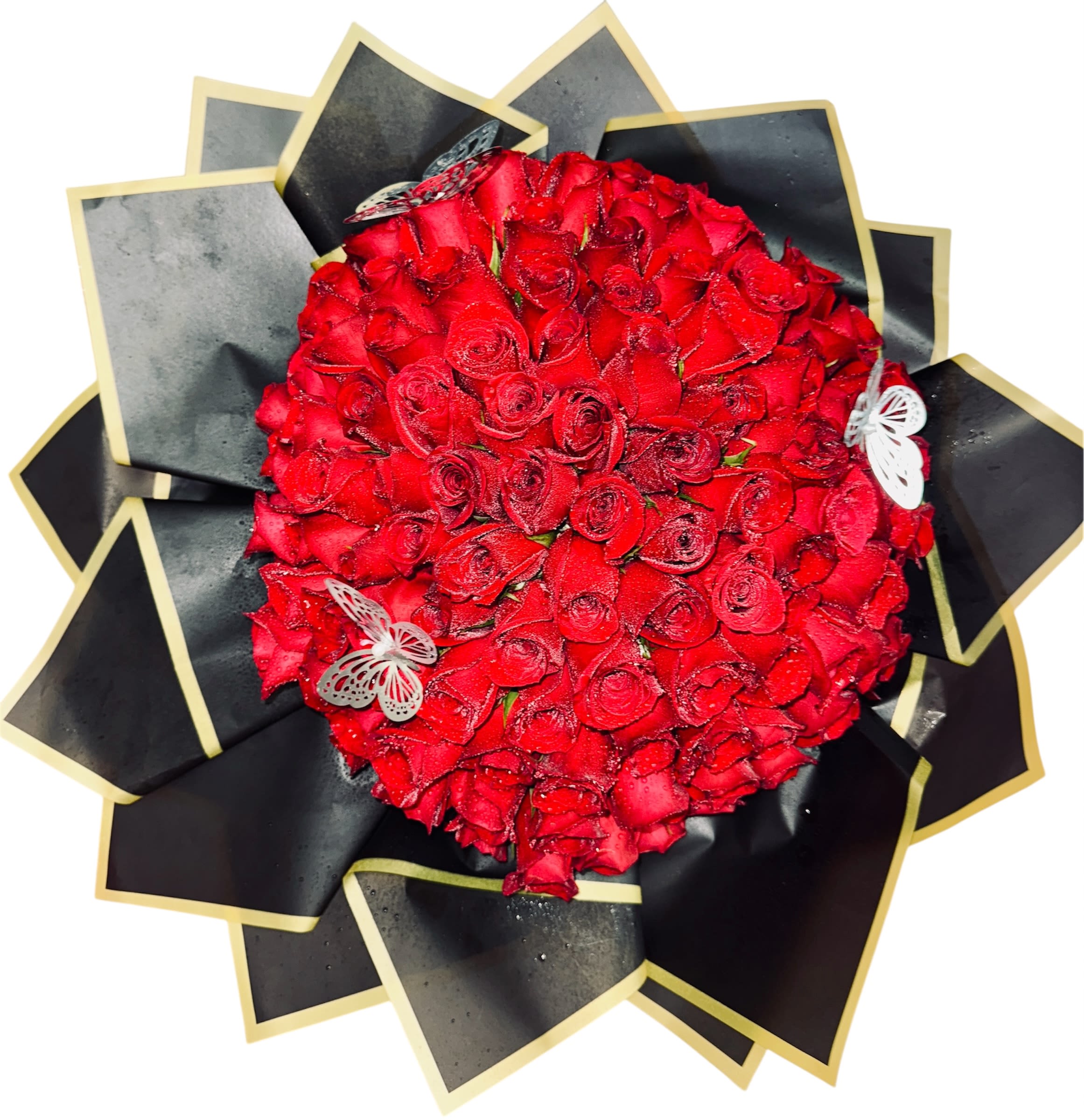 Red Roses - Go big this Valentine’s Day with our luxurious 50 Red Roses arrangement. A breathtaking display of passion and romance, crafted with premium fresh roses to create an unforgettable surprise. Perfect for expressing deep love in the most elegant way.#ValentinesDay #RedRoses #LuxuryLove #RomanticSurprise #ILoveYou