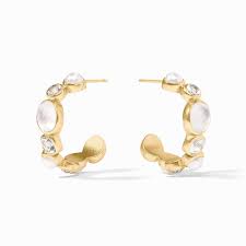 Kaleidoscope Hoop Earring - Gold Kaleidoscope Hoop Earring with Iridescent Clear Crystal colored stones.  Discover the art of giving at Petals, Wilmington, Delaware’s destination for luxury gifts and home décor. Our curated collection features beautifully crafted items for every occasion — birthdays, weddings, anniversaries, holidays, and life’s special celebrations. At Petals, we believe every gift should tell a story. From hand-poured candles and elegant keepsakes to stylish home accents, gourmet treats, and floral-inspired décor, our selection combines timeless charm with modern sophistication. Each piece is chosen with care to reflect the quality, creativity, and personal touch our Wilmington customers love.  Same-day delivery available throughout Wilmington and nearby areas including Greenville, Hockessin, Newark, and the Brandywine Valley Whether you’re looking for a thoughtful hostess gift, a luxury home accent, or something simply beautiful to brighten someone’s day, Petals offers fine gifts and personalized service that make every occasion memorable. Visit our Wilmington boutique or shop online today — and see why Petals is Delaware’s trusted name for fine gifts and inspired giving.