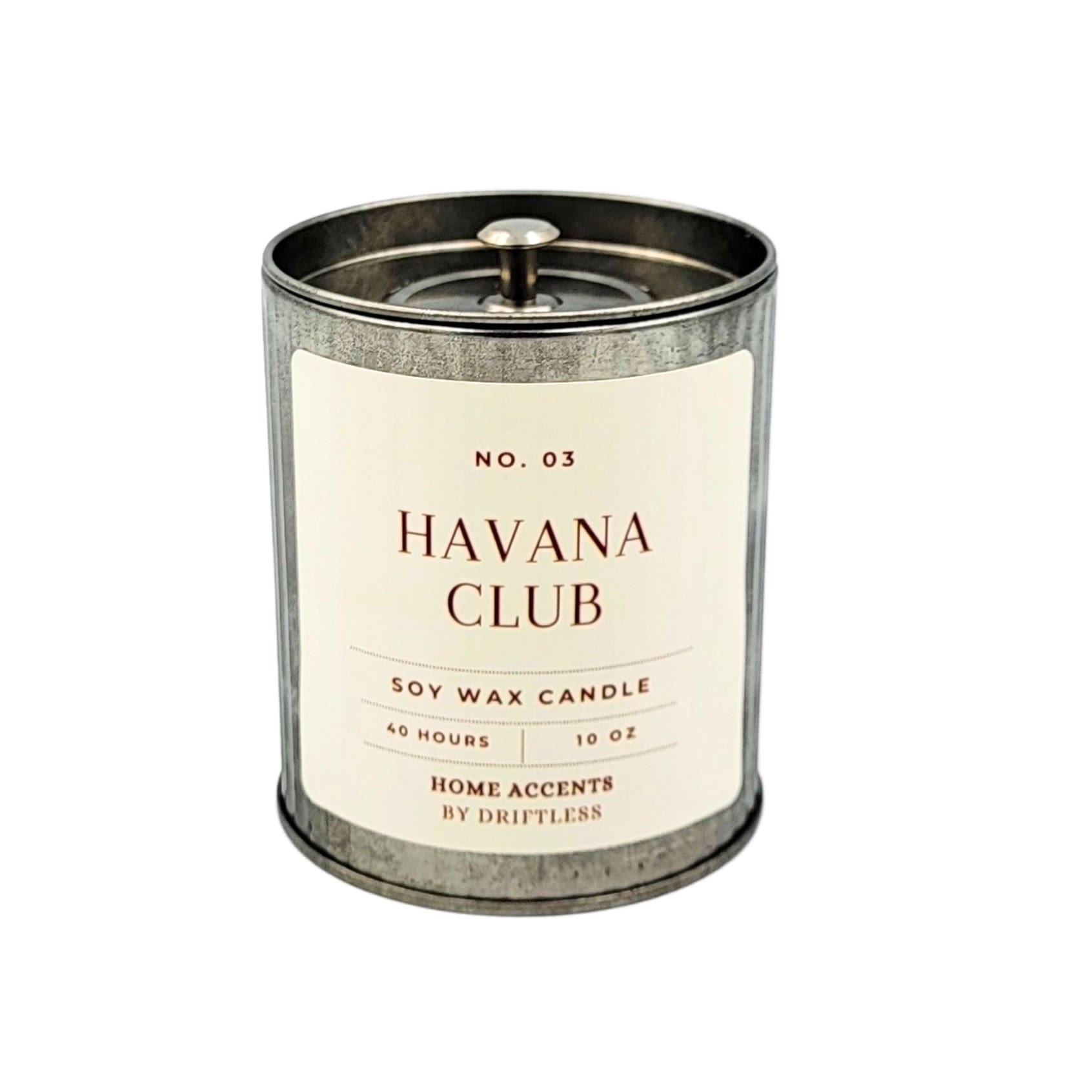 Havana Club candle - Havana Club embodies a vibrant Havana evening sparks with citrus zest, weaving through the warm haze of tobacco and spiced rum, before sinking into a rugged leather and musk finish.  Top – Citrus Middle – Tobacco, Spice Rum Base – Leather, Musk