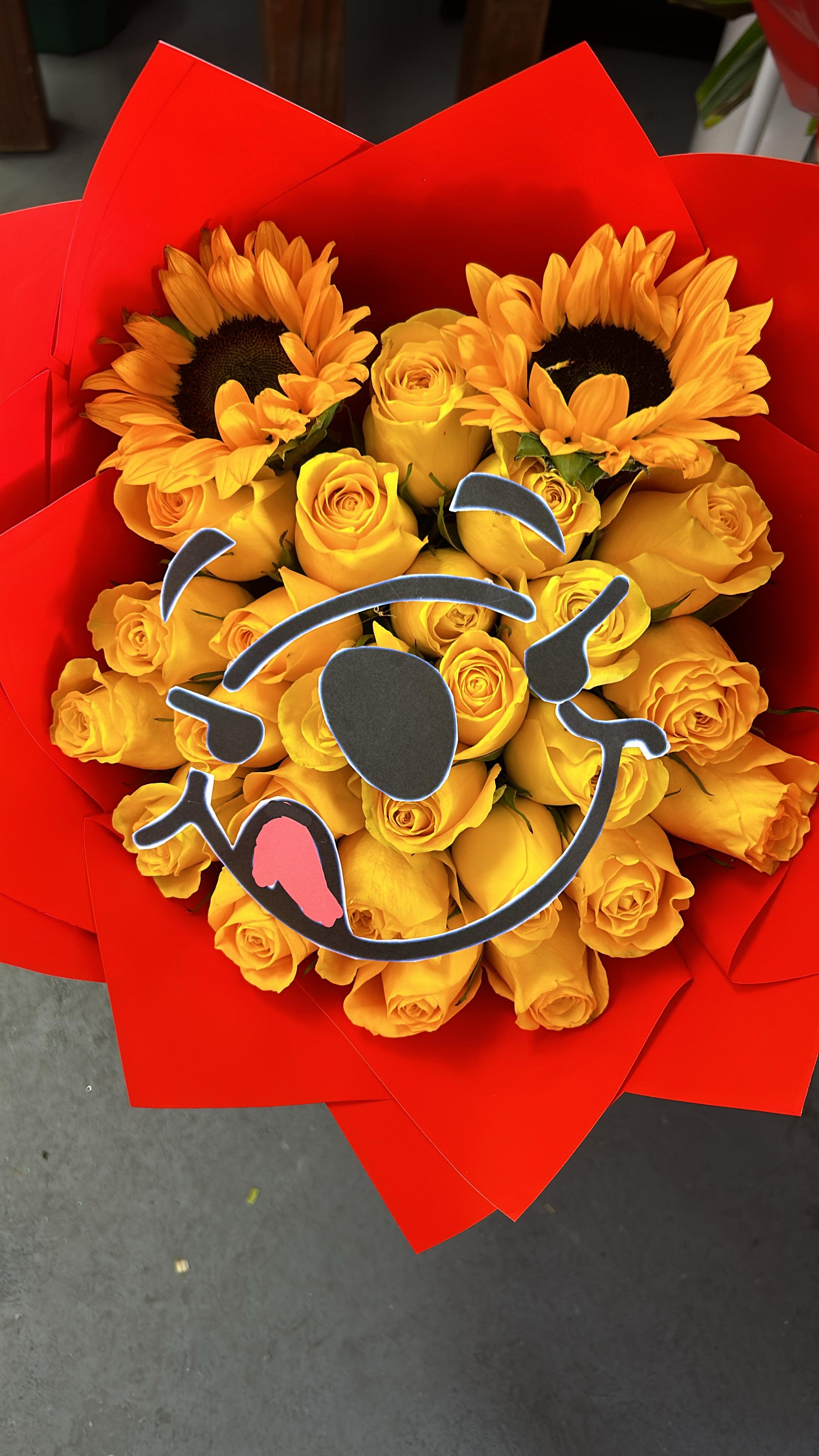 Winnie Pooh bouquet  - Standard 25 roses  Deluxe 36 roses  Premium 50 roses  