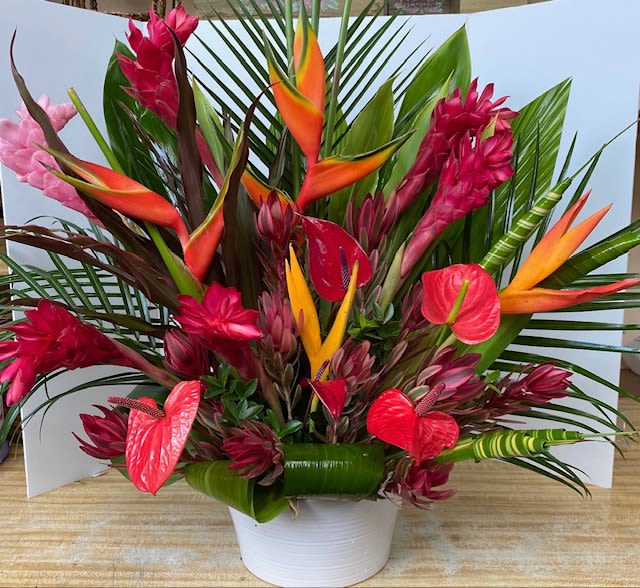 Tropical Delight - A beautiful array of tropical flowers that will make you feel just like you're in Hawaii