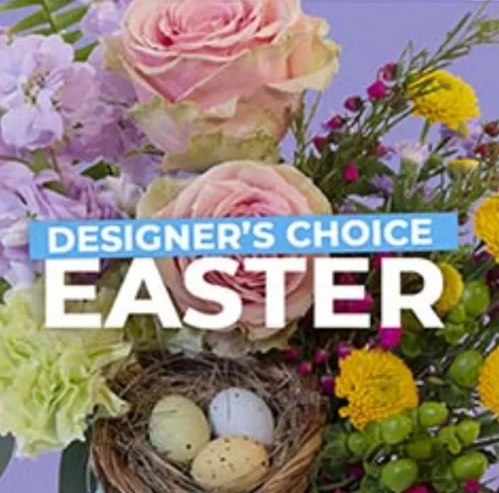 Designer's Choice - Easter Theme - Assorted spring flowers arranged by our award winning designers. Perfect for Easter.