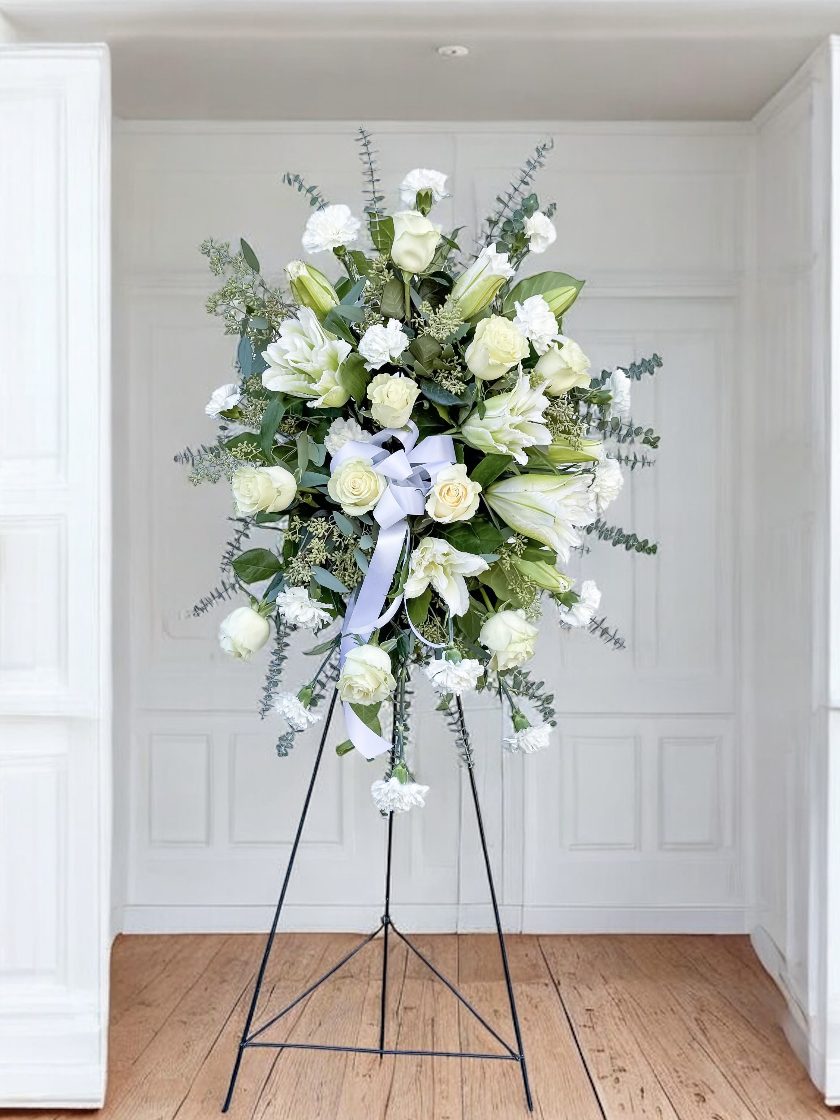 All white standing spray  - All white 