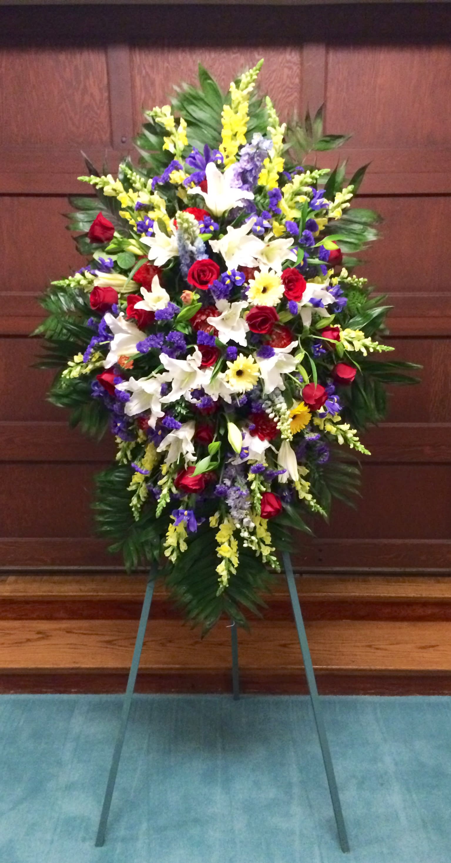 Deepest Sympathy - Mix flowers stand free spray