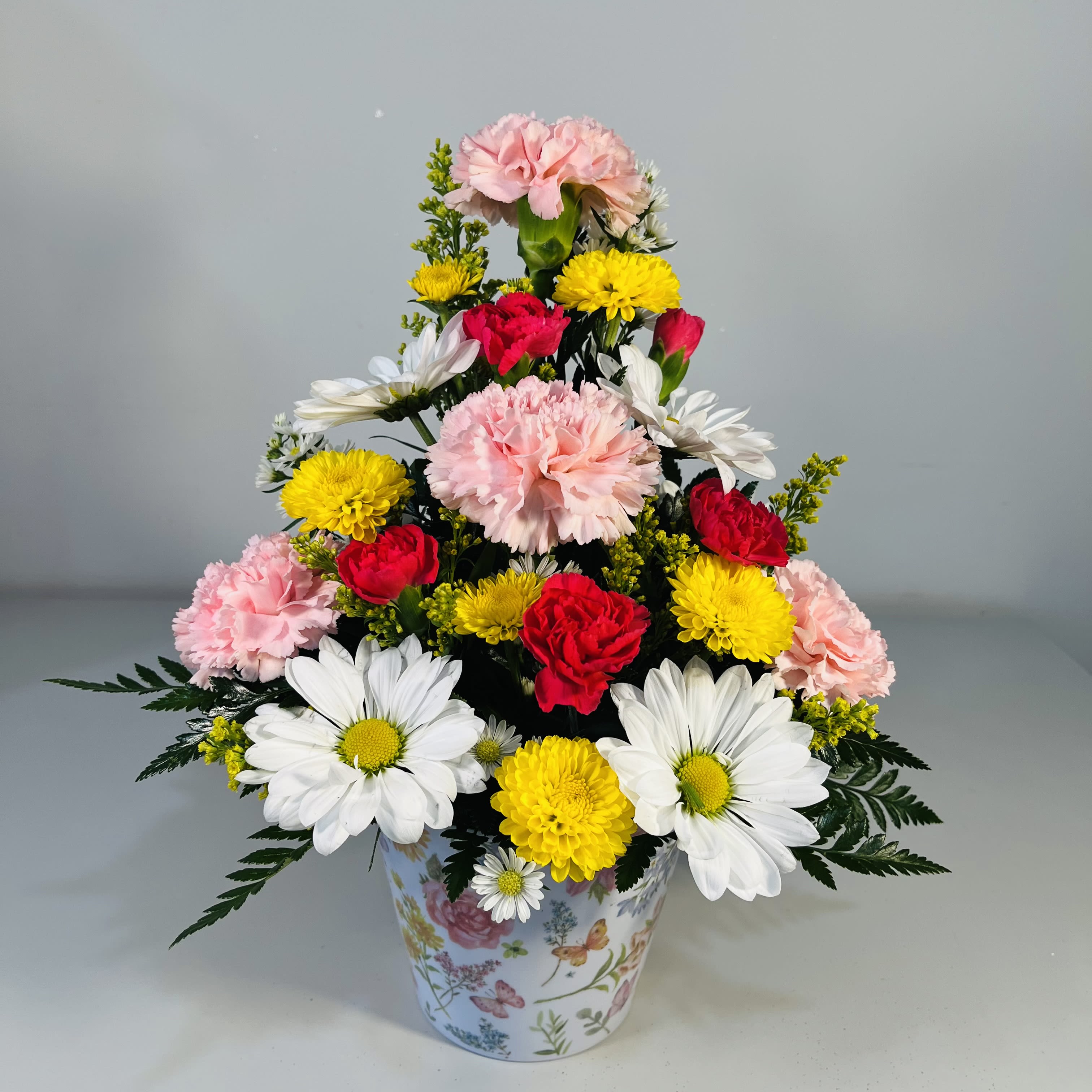 Easy Going - Bouquet will be delivered as close to picture as possible.  Colors may be different due to availability!