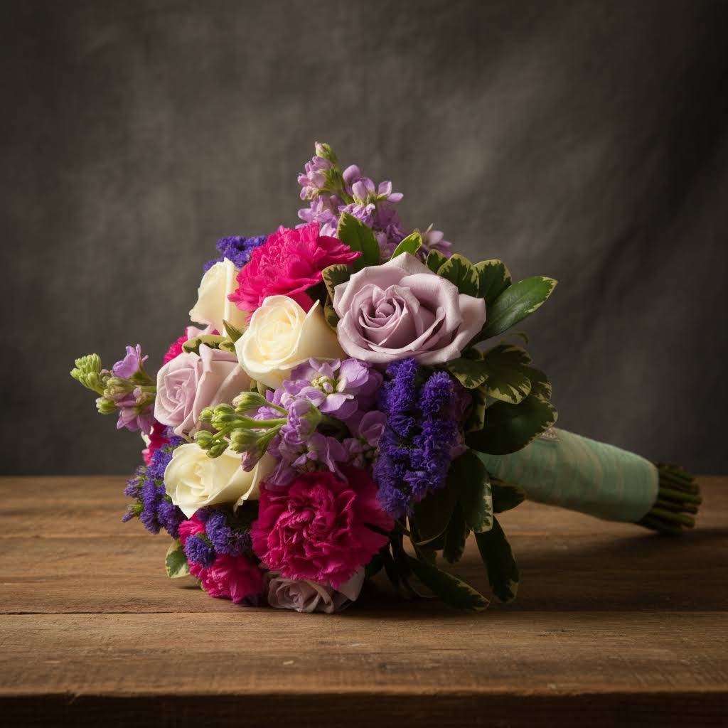 Beautiful Bride Boquet CALL FOR PRICING - All Wedding Event Pricing Done In Shop With Scheduled Consultation