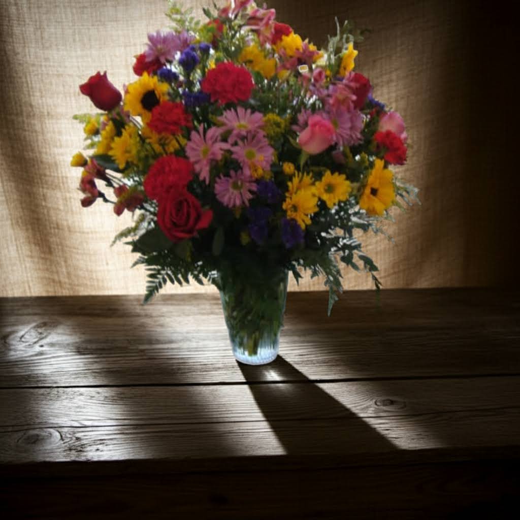 Bold &amp; Beautiful Arrangement - Mix Of Seasonal Flowers 