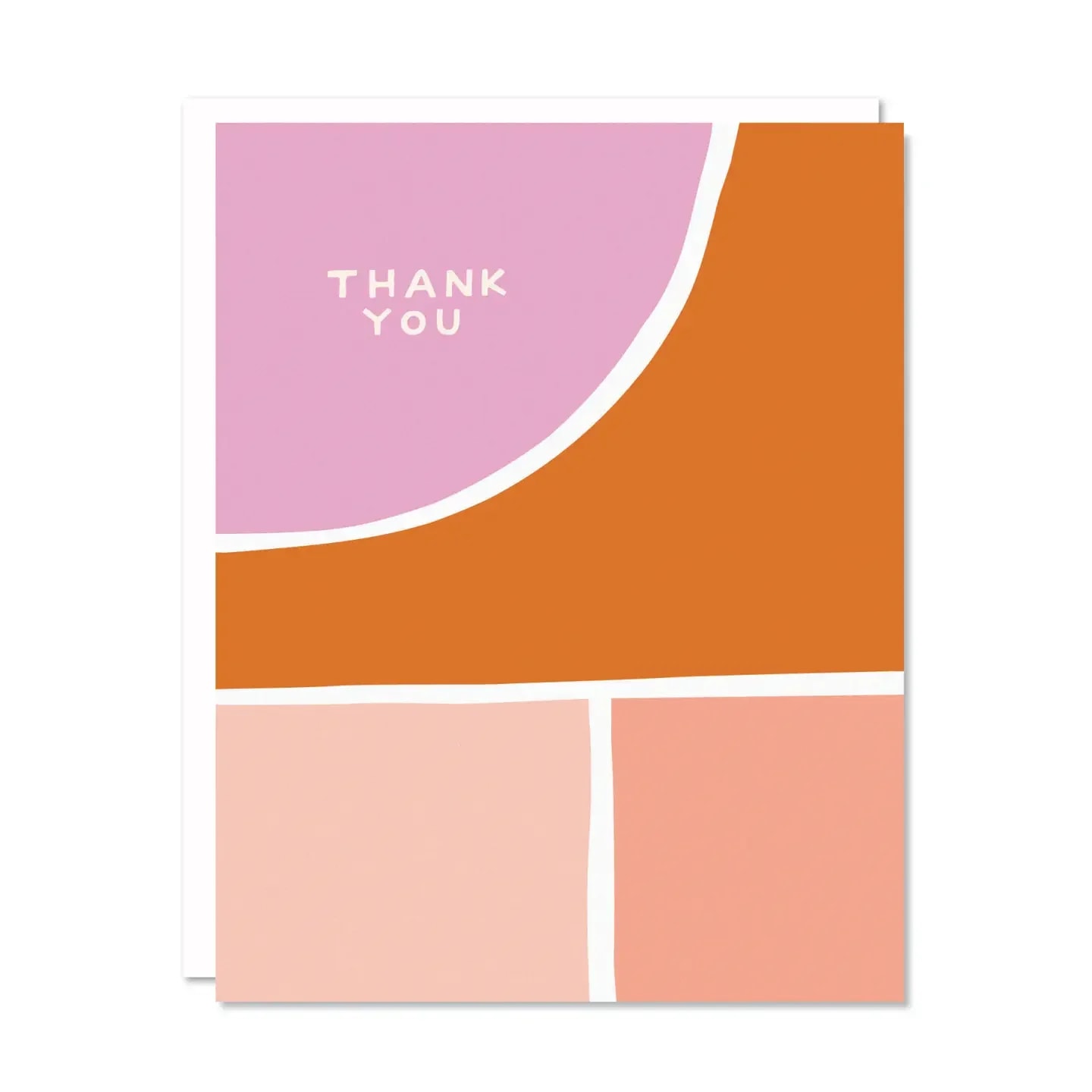 Thank You Card - Digitally printed, A2 size card (4.25" x 5.5"), matching envelope. Each card is blank inside and comes in a protective cello sleeve. 