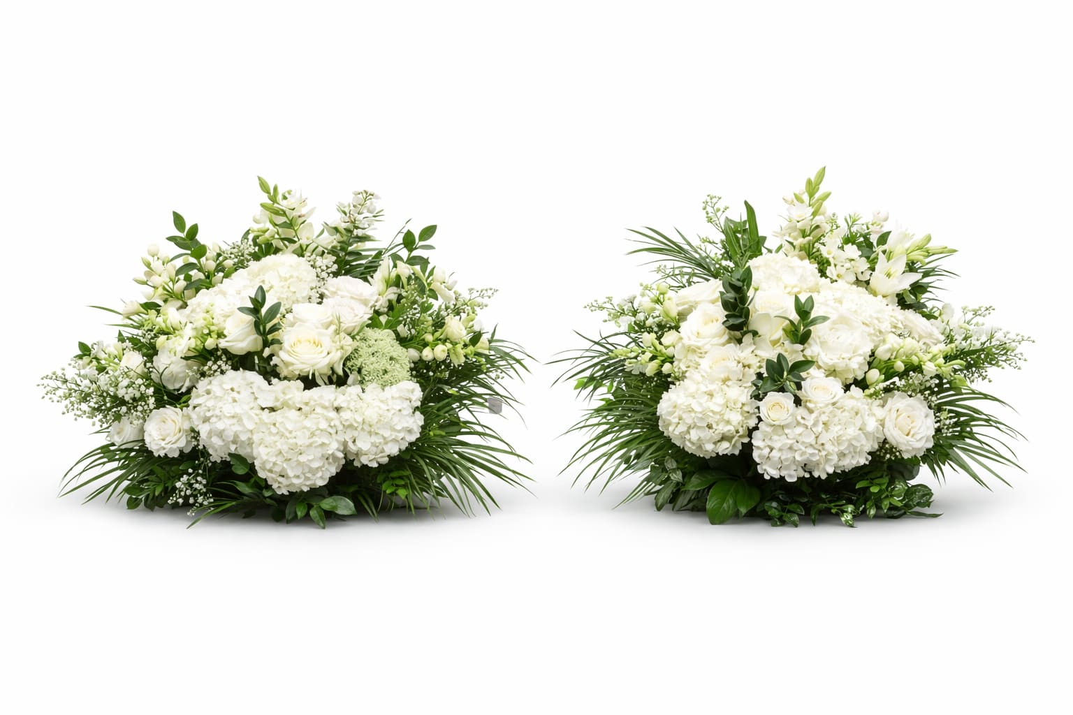 Pure Elegance White Ceremony Arrangement - 2 item