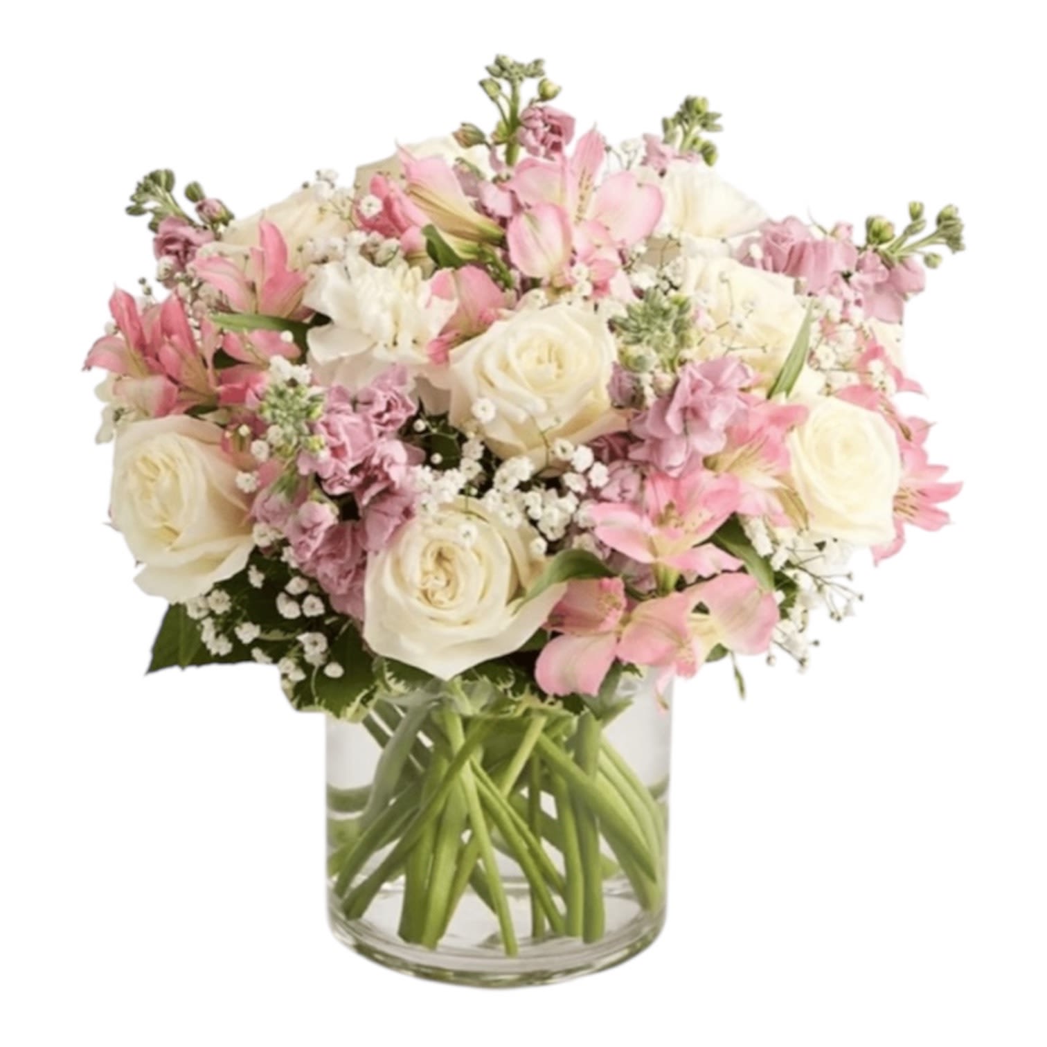 Elegant Blush - This Elegant Blush will be wrapped in paper only unless you buy a vase