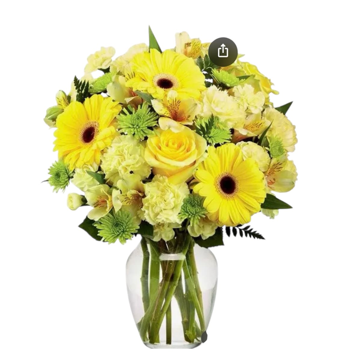 Spring Celebration - this arrangement will be made in a variety of yellow and white flowers will be wrapped in a beautiful white korean paper and tied with a ribbon check the option to buy a vase