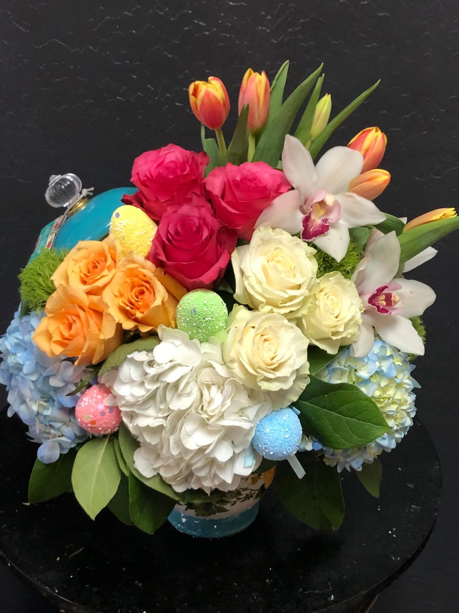 Easter Egg Cookie Jar Bouquet  - Easter Egg Cookie Jar Bouquet 