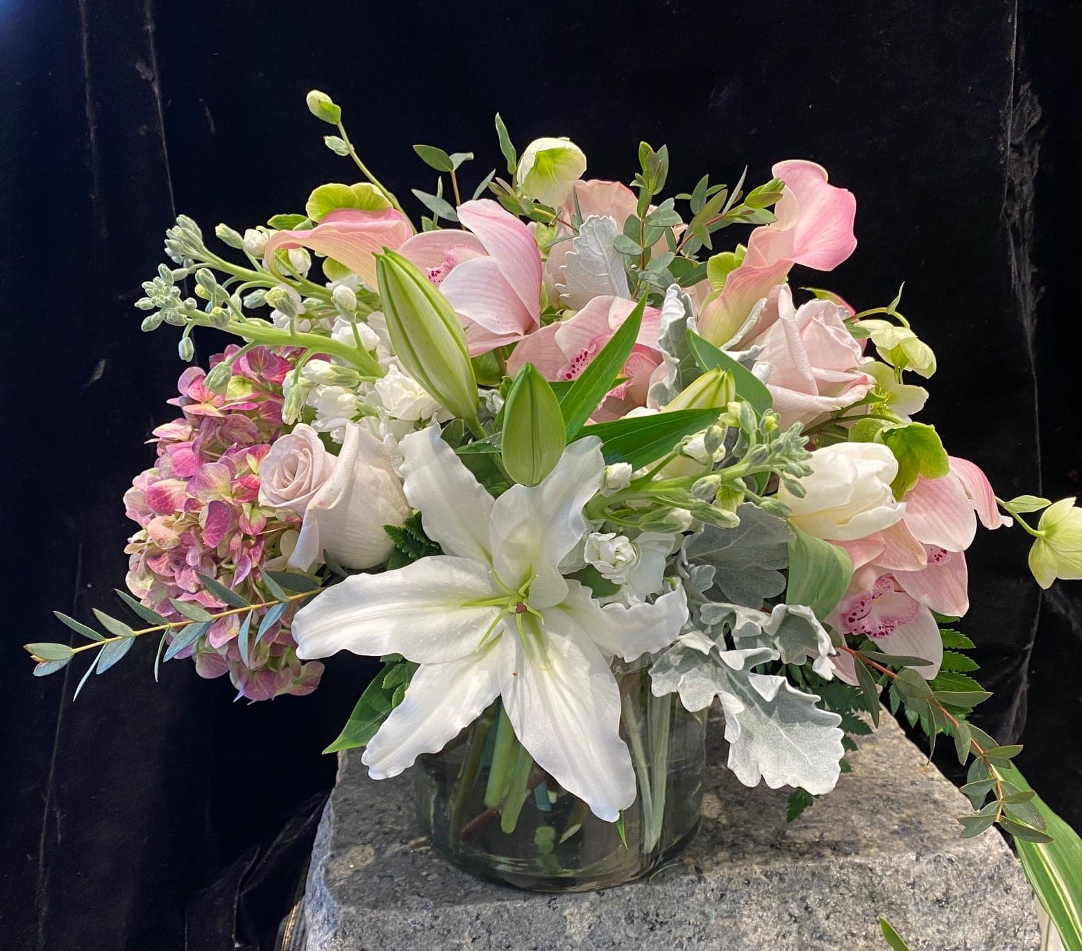 Sweet Dreams - Sweet dreams is a fine mix of premium blooms in subtle shades of blush pink and white.  An elegant and feminine design that's fit for the most special mother, lover or friend.  