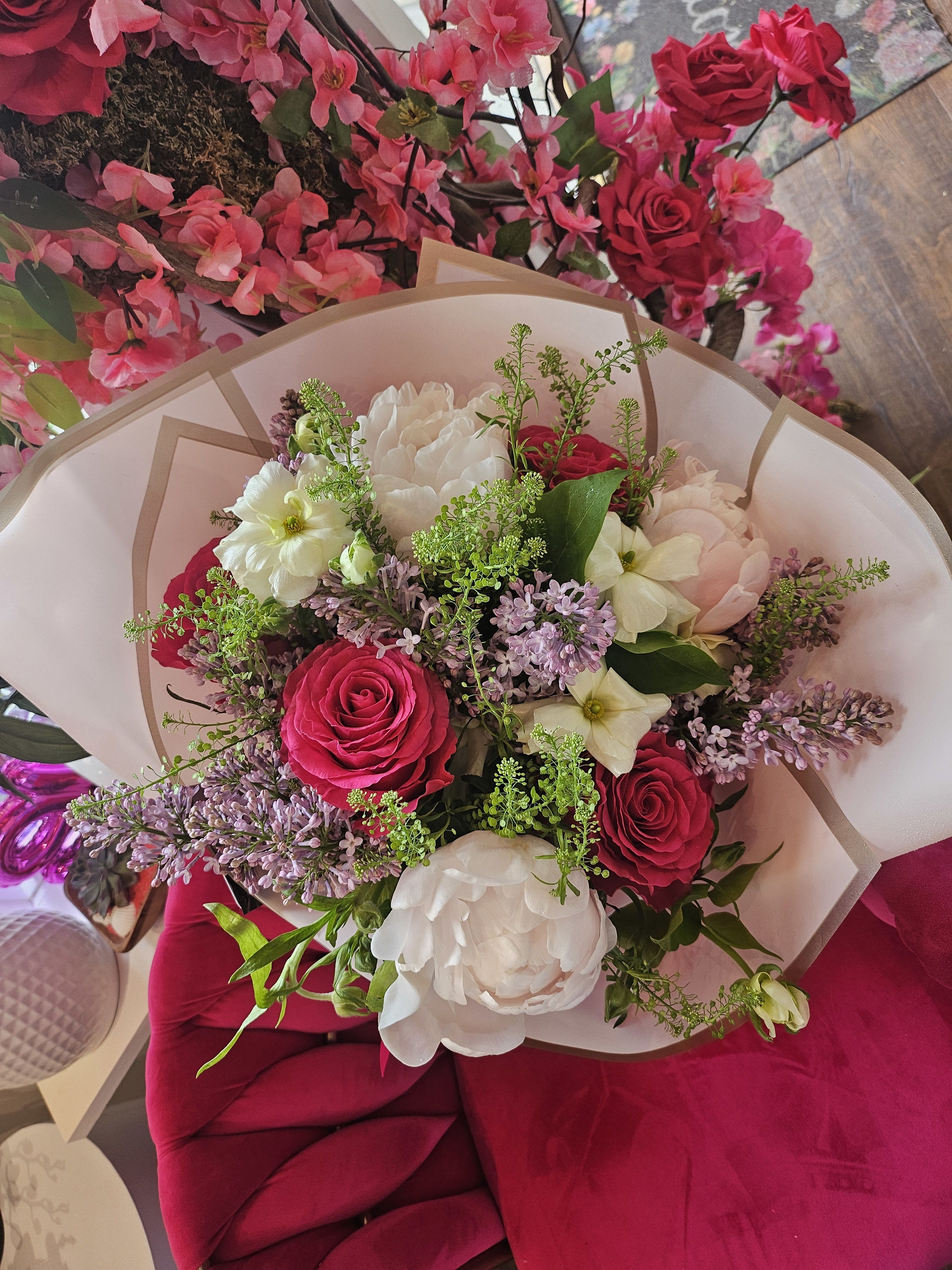 Lilac and Peonies Paradise  - For very special Mom's