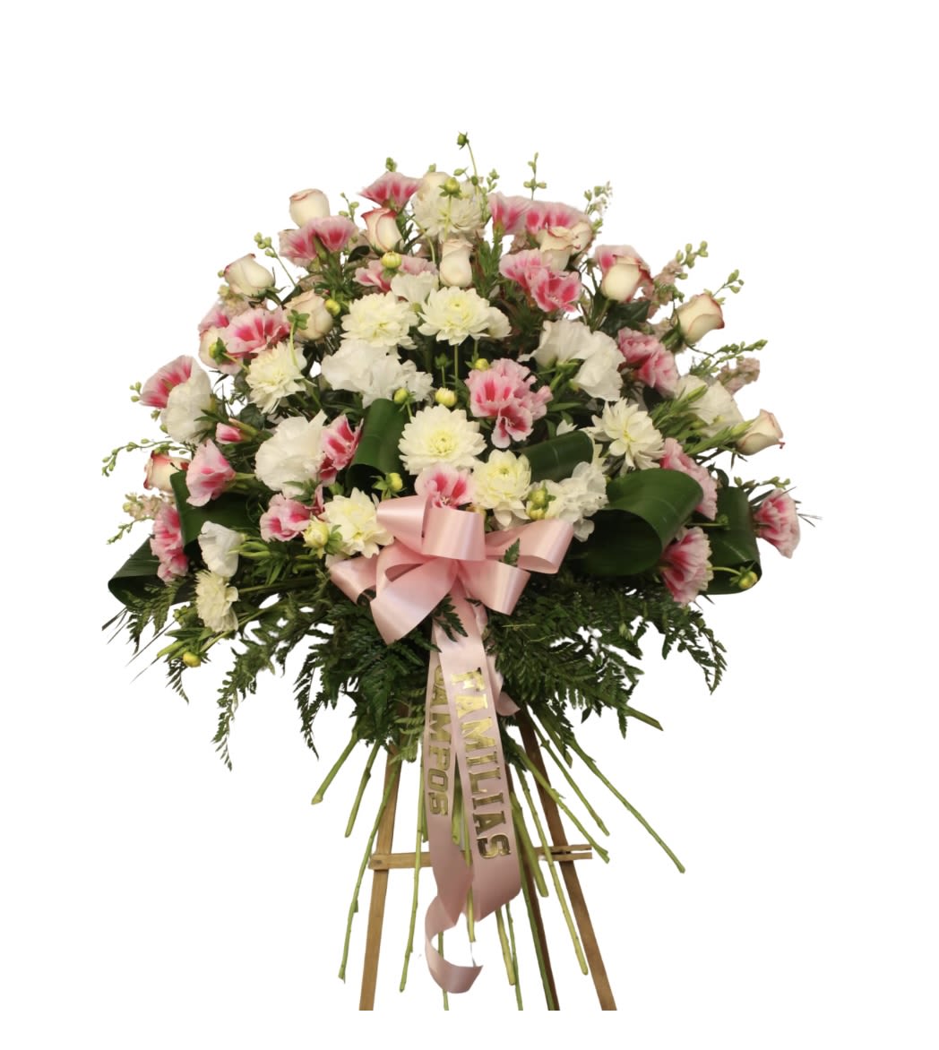 Soft Soft - This is very beautiful and creative design, this spray is arranged to display a hand tied bouquet.   DOES NOT INCLUDE RIBBON