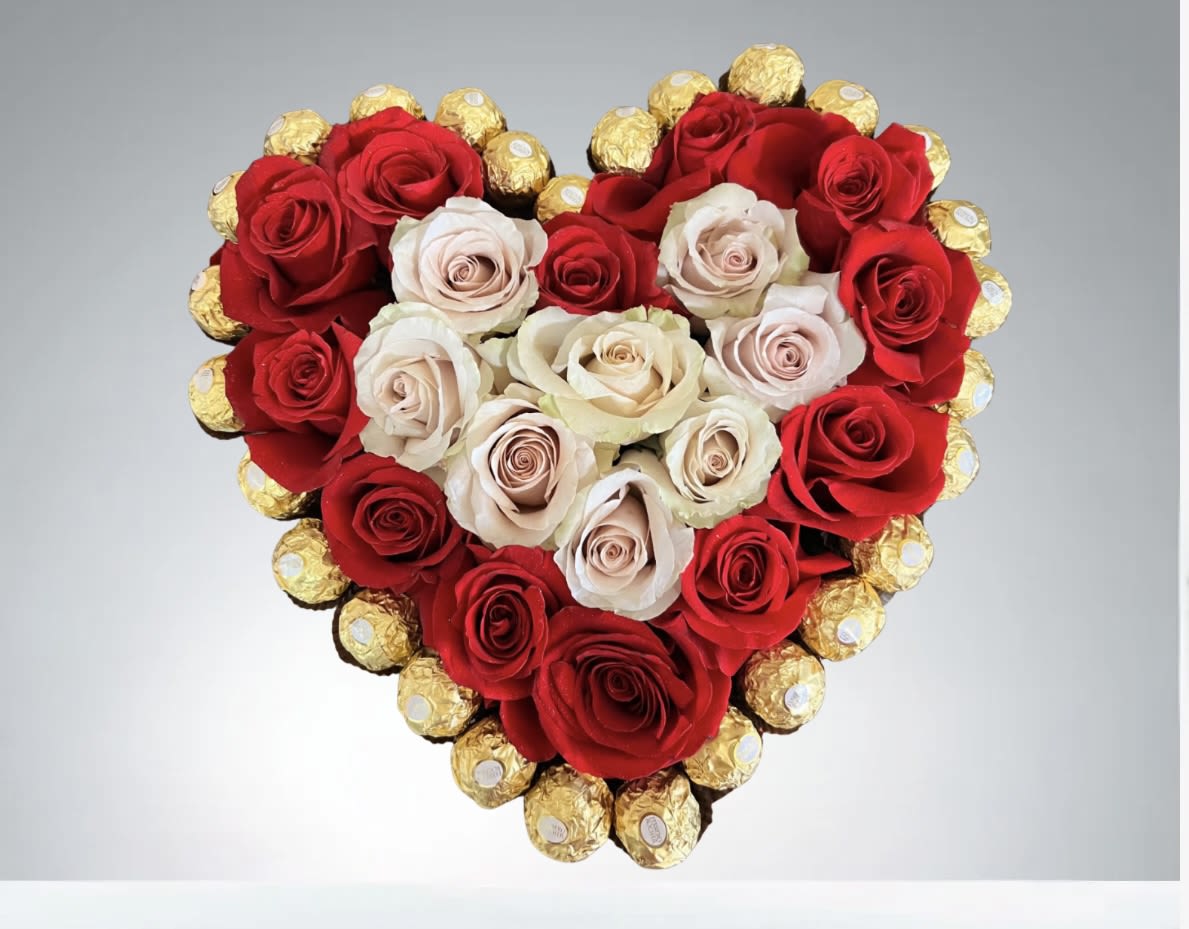 Perfect Combination  by D'Lily's Flowers  - Beautiful roses wrapped around with tasty chocolate. What a better and delicious way to say 'I Love You'. 