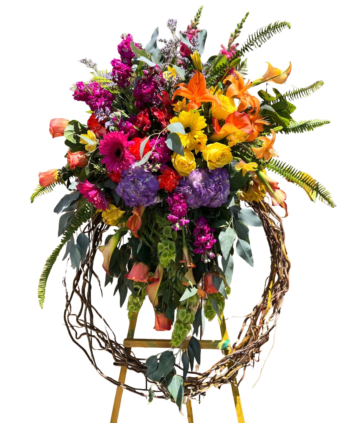 Circle of Life  - A sensational floral wreath, symbolizing the eternal circle of life. This beautiful wreath is certain to provide much comfort and hope at a time of loss.  DISCLAIMER: Flowers may be substituted if needed.