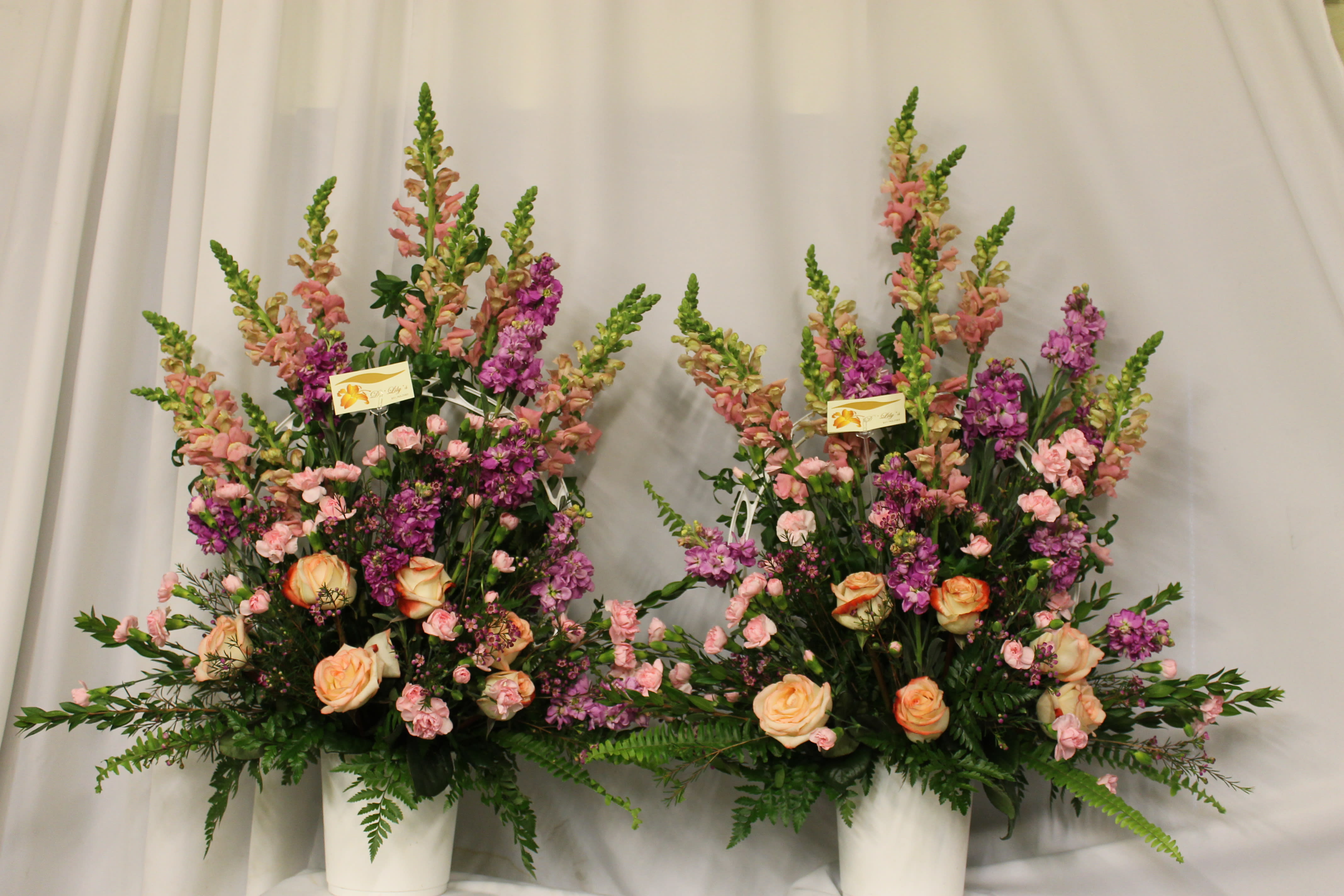 Divine - This is a couple set of baskets in tones of lavender and pinks.