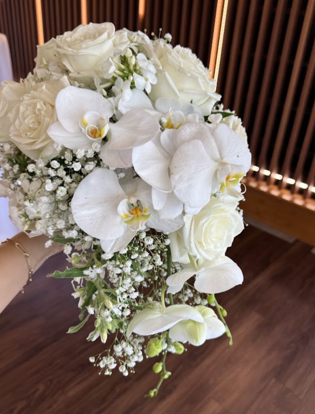  Elegance  - All white wedding bouquet 