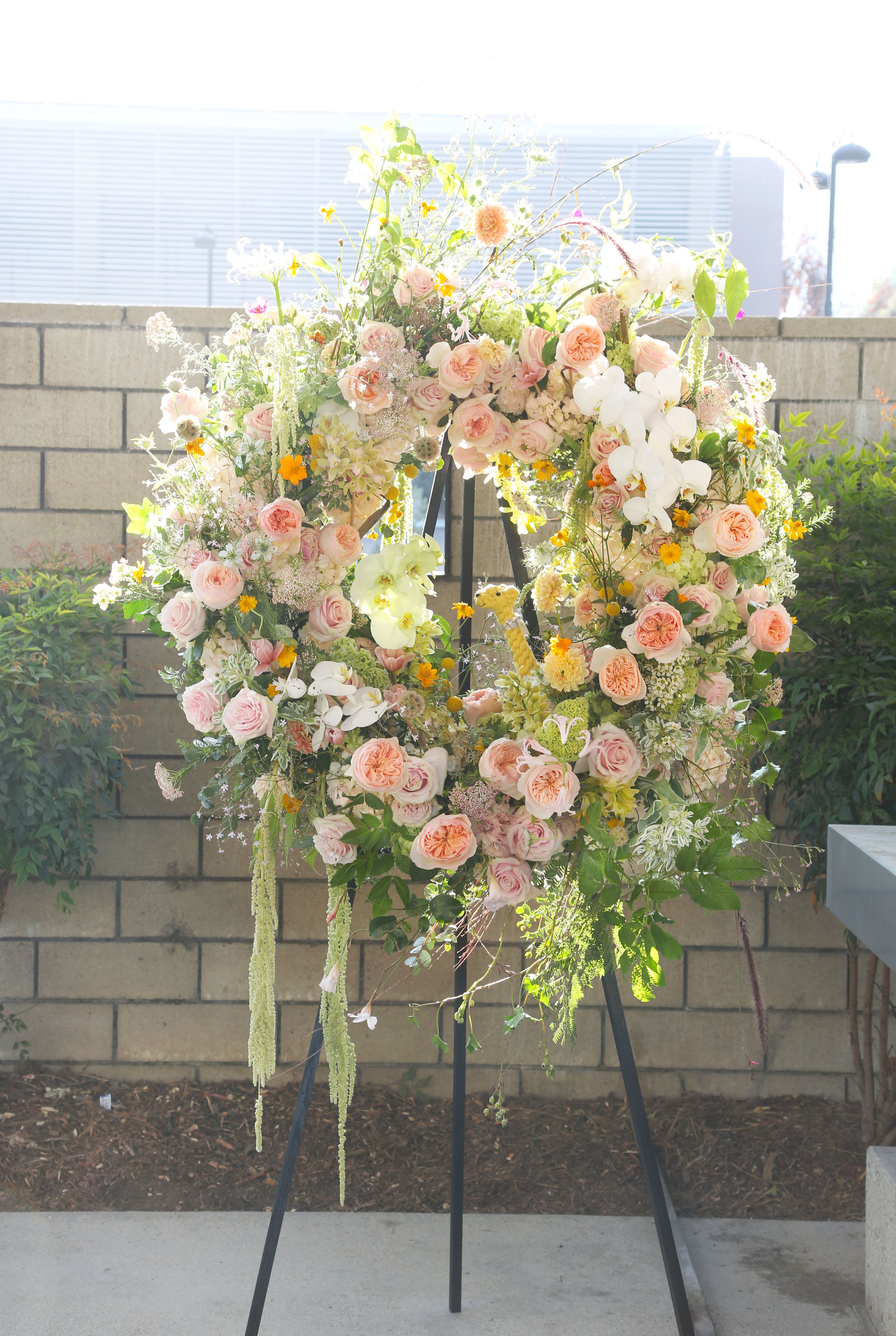 34" Luxury wreath Design for all occasion - We can work on any color combination with our signature organic delicate and elegant luxury arrangement to achieve unique and high end look to set apart from the traditional market wreath