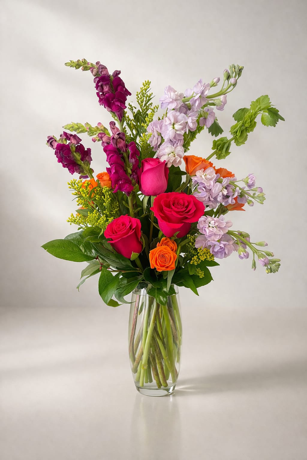 Color Crush  - Bright, bold color and airy movement make this Color Crush bouquet an uplifting choice for a birthday bouquet, congratulations arrangement, or a bright everyday gift for someone who loves vibrant florals.  