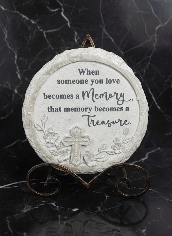Memory Becomes a Treasure  - 10" Memorial Stepping Stone