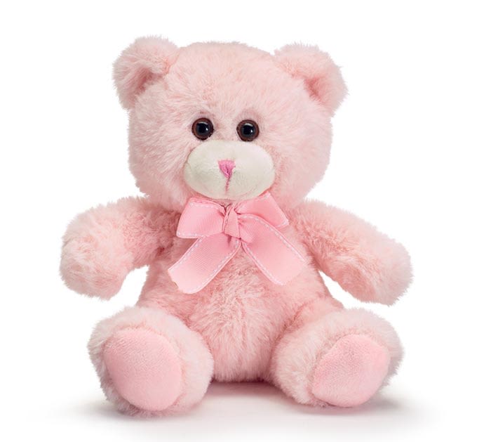 7" Pink Plush Bear - 7" Plush Pink Bear 