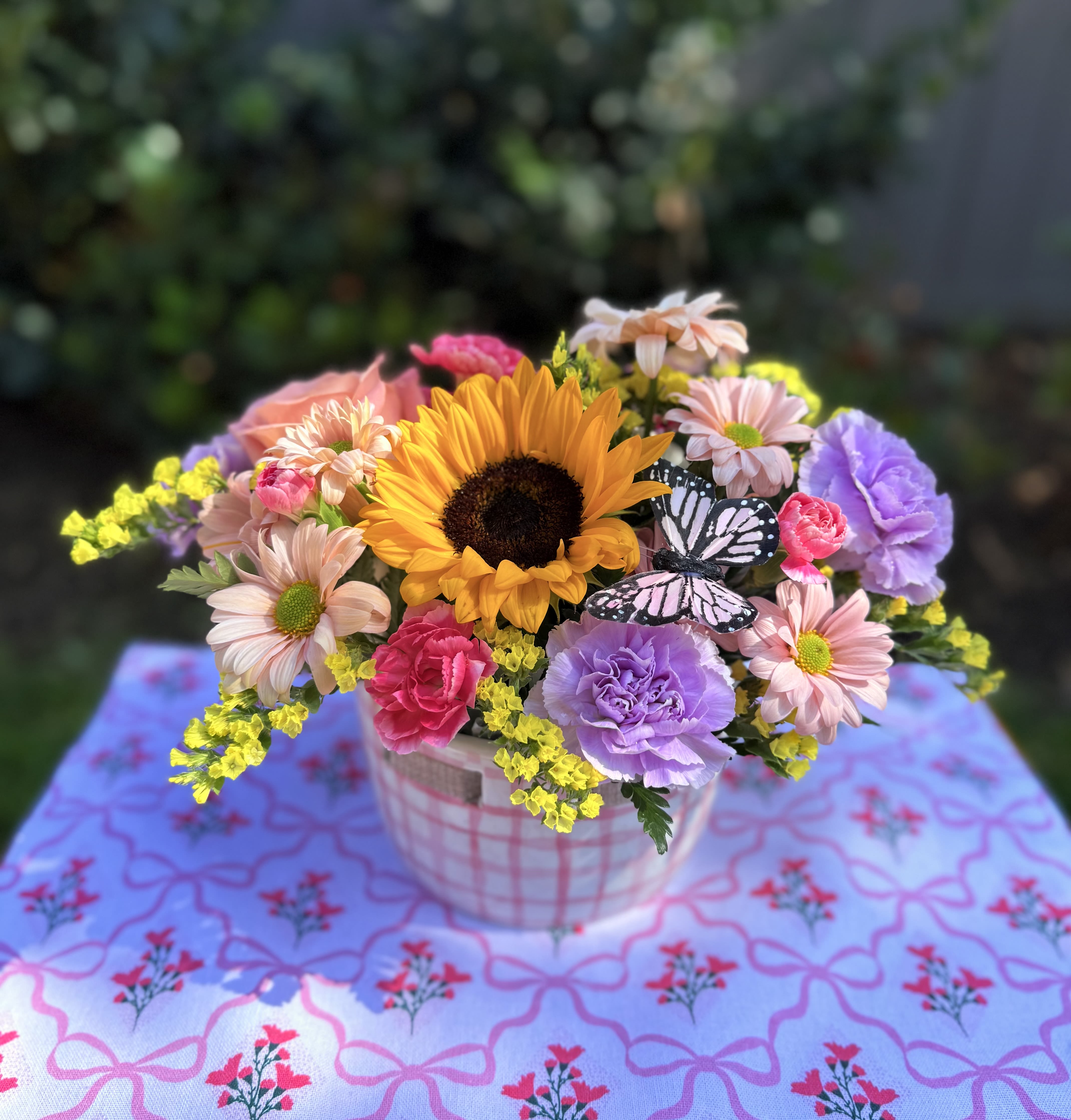 Spring Basket  - Flowers in season, 