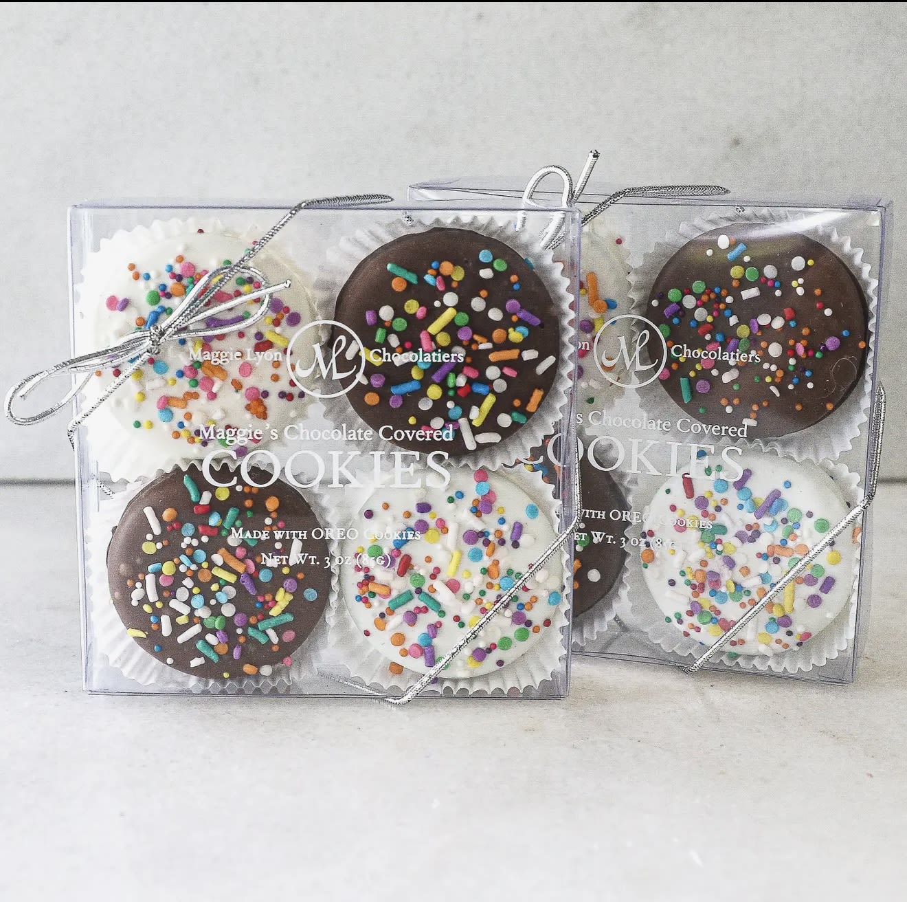 Sprinkle 4pc Chocolate Covered Cookies - Sprinkle 4pc Chocolate Covered Cookies