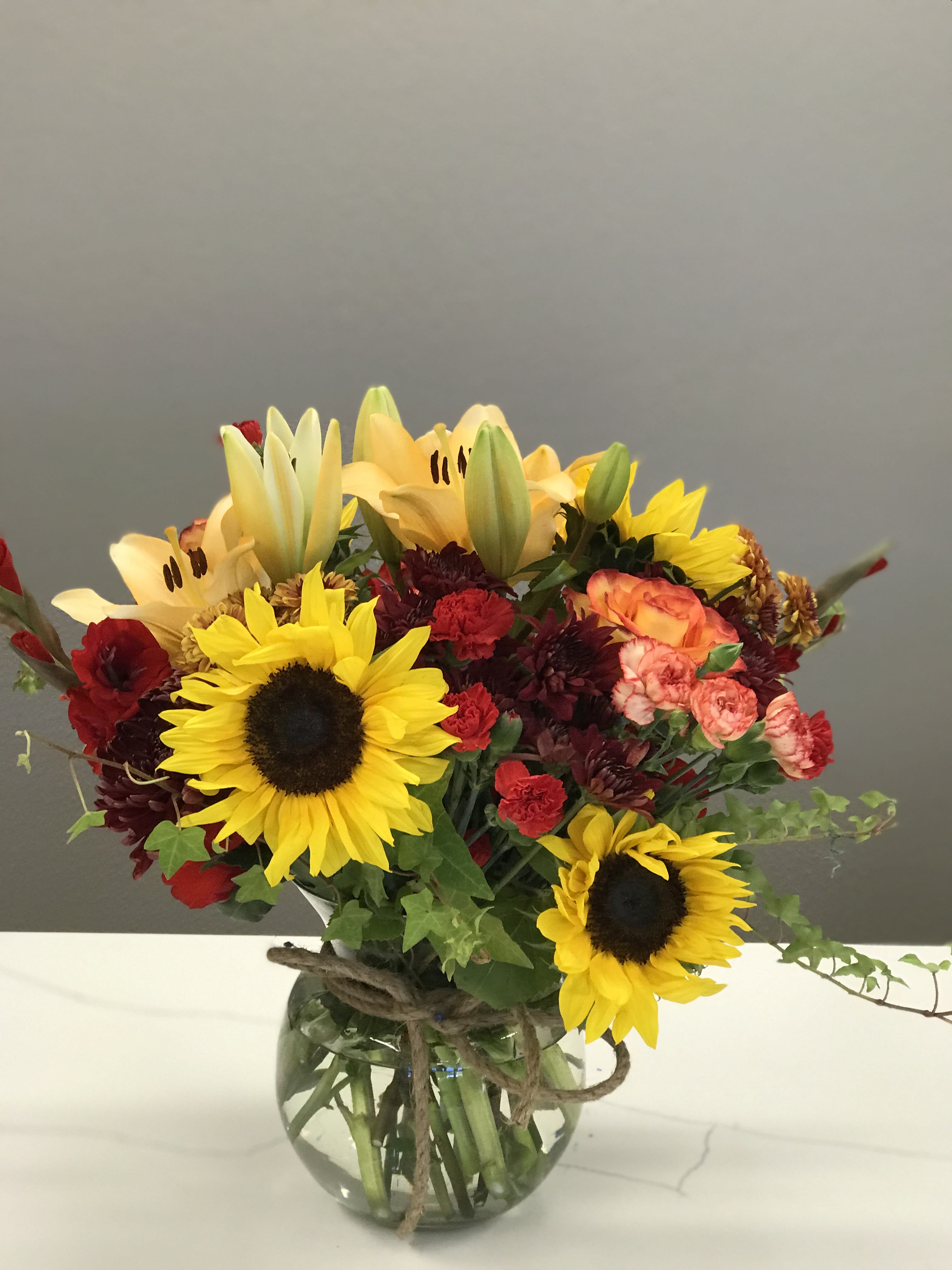 Bowl of Gratitude - Celebrate Thanksgiving with this autumnal arrangement to add some flare to your tablescape or a loved ones. 