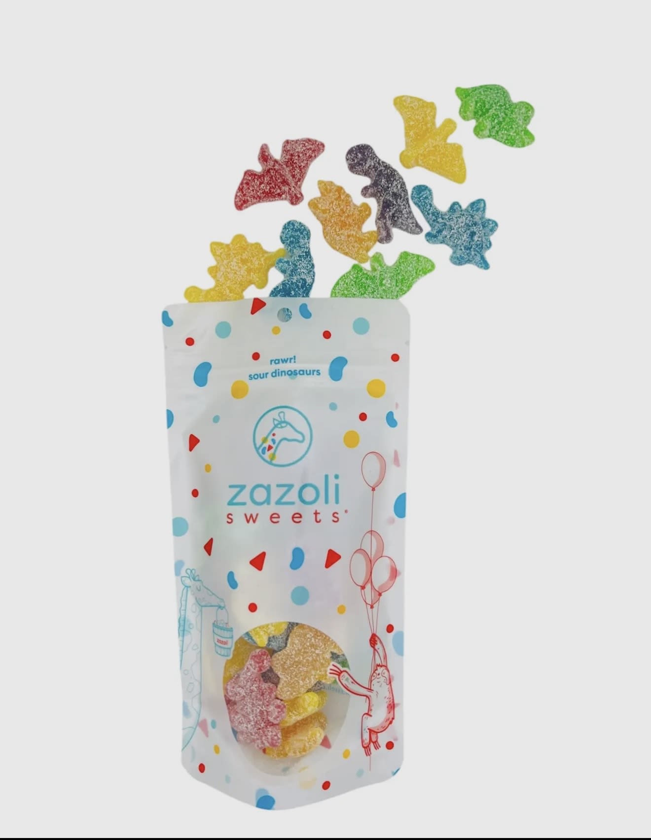 Rawr! Sour Gummy Dinosaurs - Rawr! Sour Gummy Dinosaurs  Dino-shaped gummies are always a Dino-mite addition to any bulk candy assortment. Herbert's Best Rawr Dinosaur Gummies come in such popular dinosaur shapes like pterodactyl, stegosaurus and t-rex.   Flavors: blueberry, apple, orange, strawberry, lemon and raspberry.