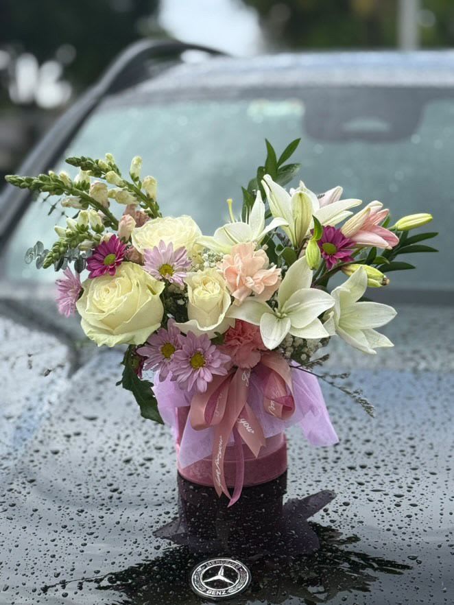 My litter box  - A box with fresh flowers 